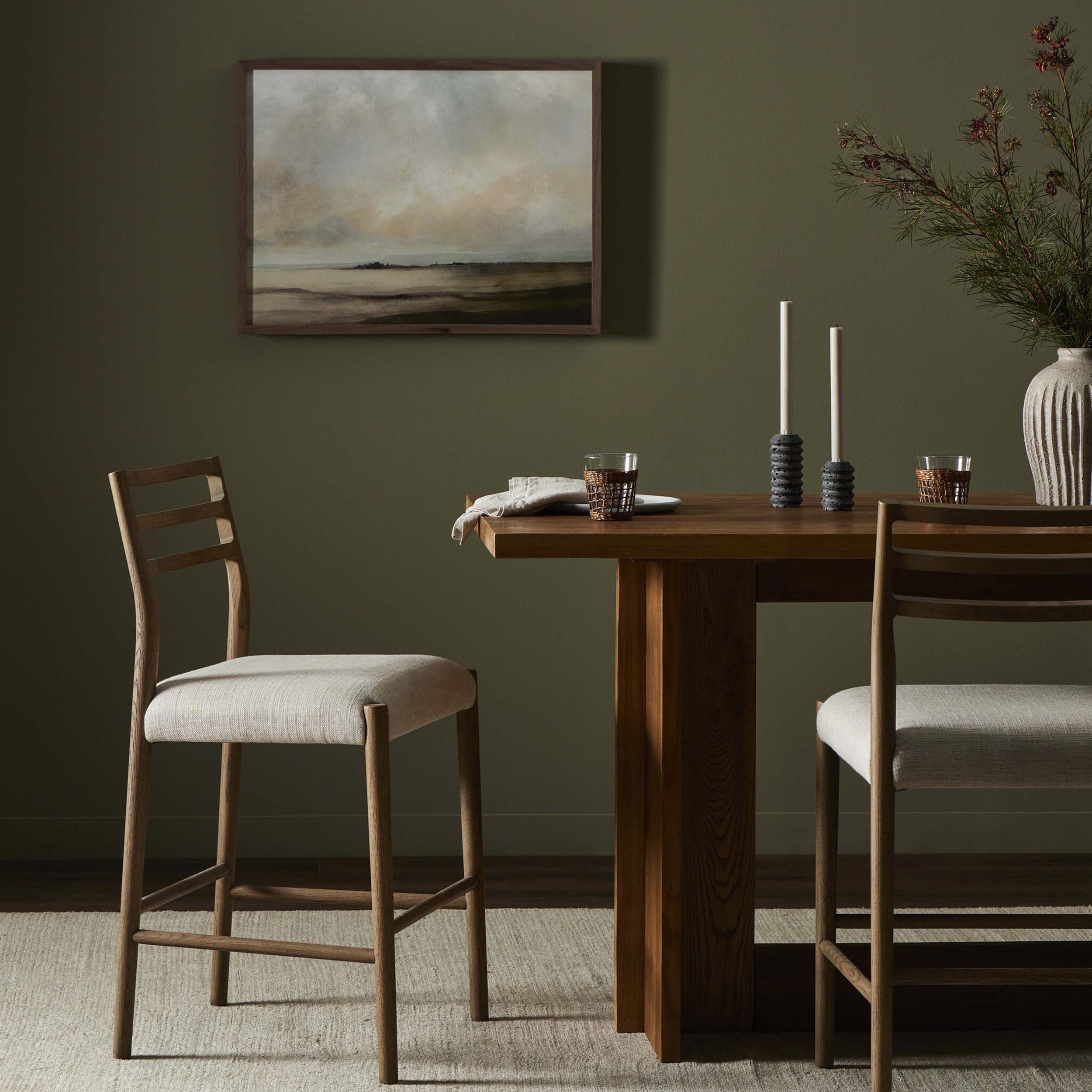 Glenmore Bar + Counter Stool, Essence Natural, Smoked Oak