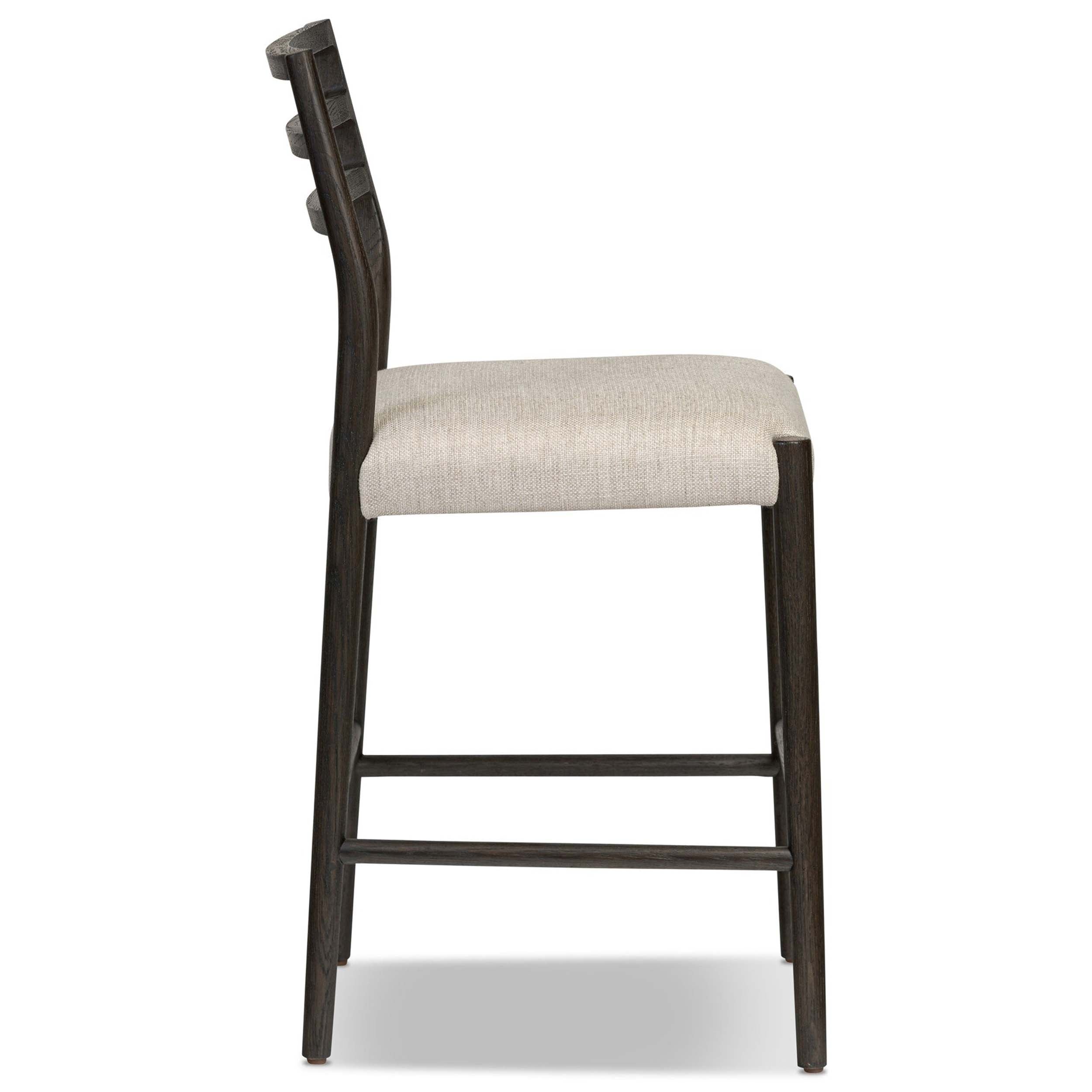Glenmore Bar + Counter Stool, Essence Natural, Light Carbon