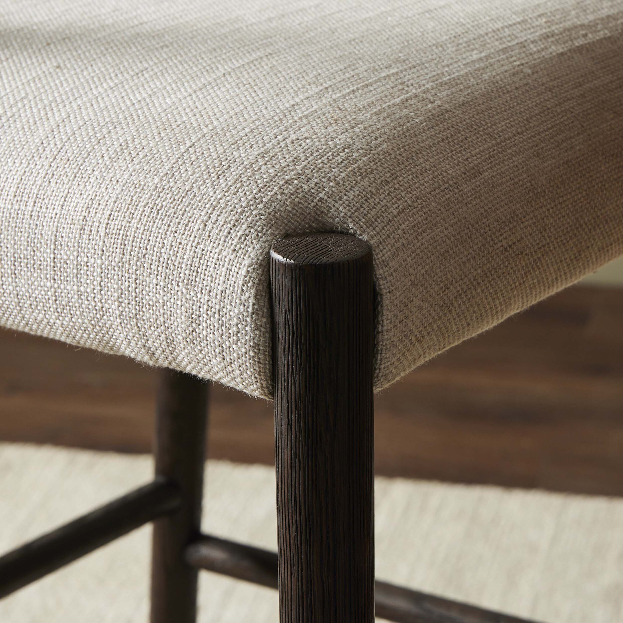 Glenmore Bar + Counter Stool, Essence Natural, Light Carbon