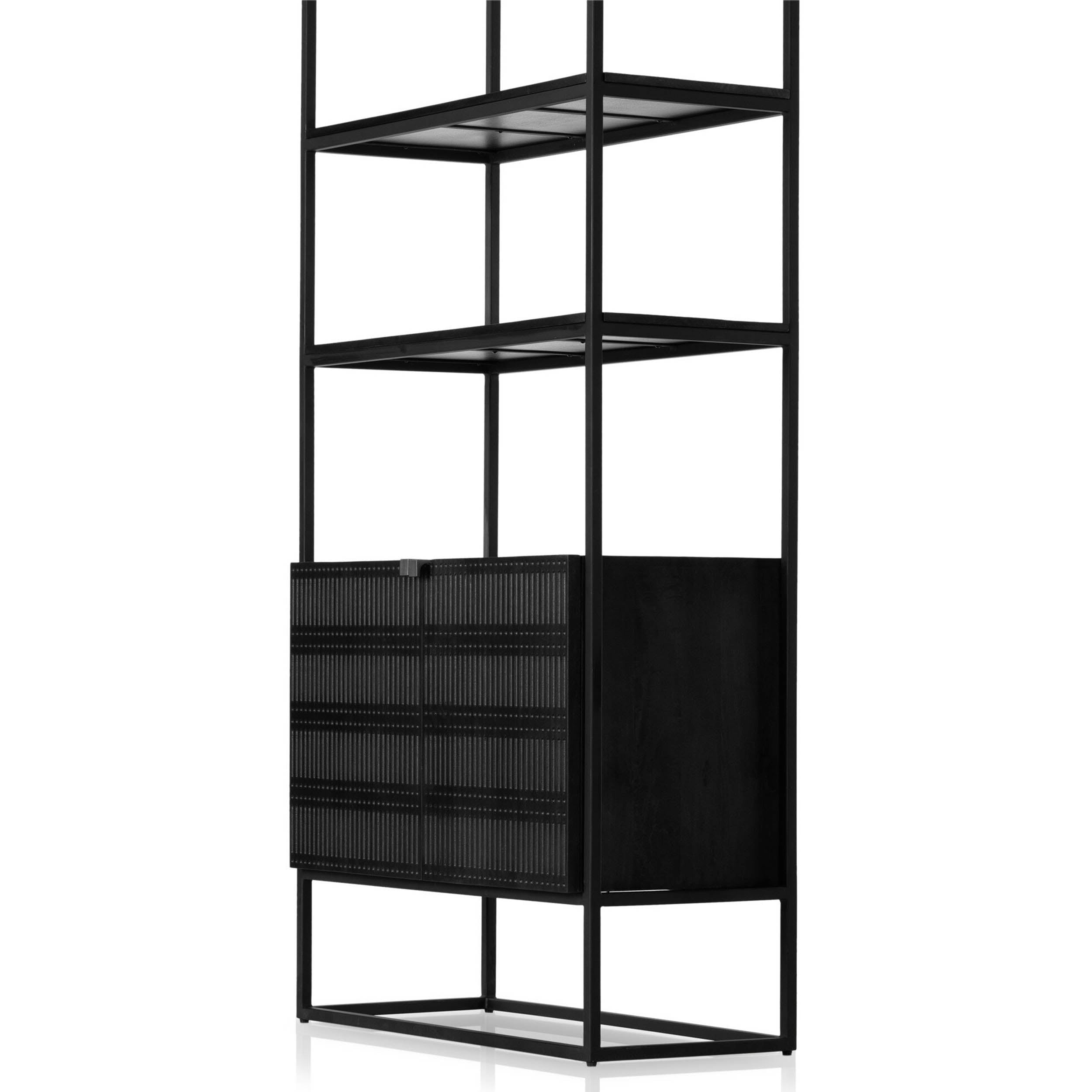 Kelby Bookcase, Gunmetal
