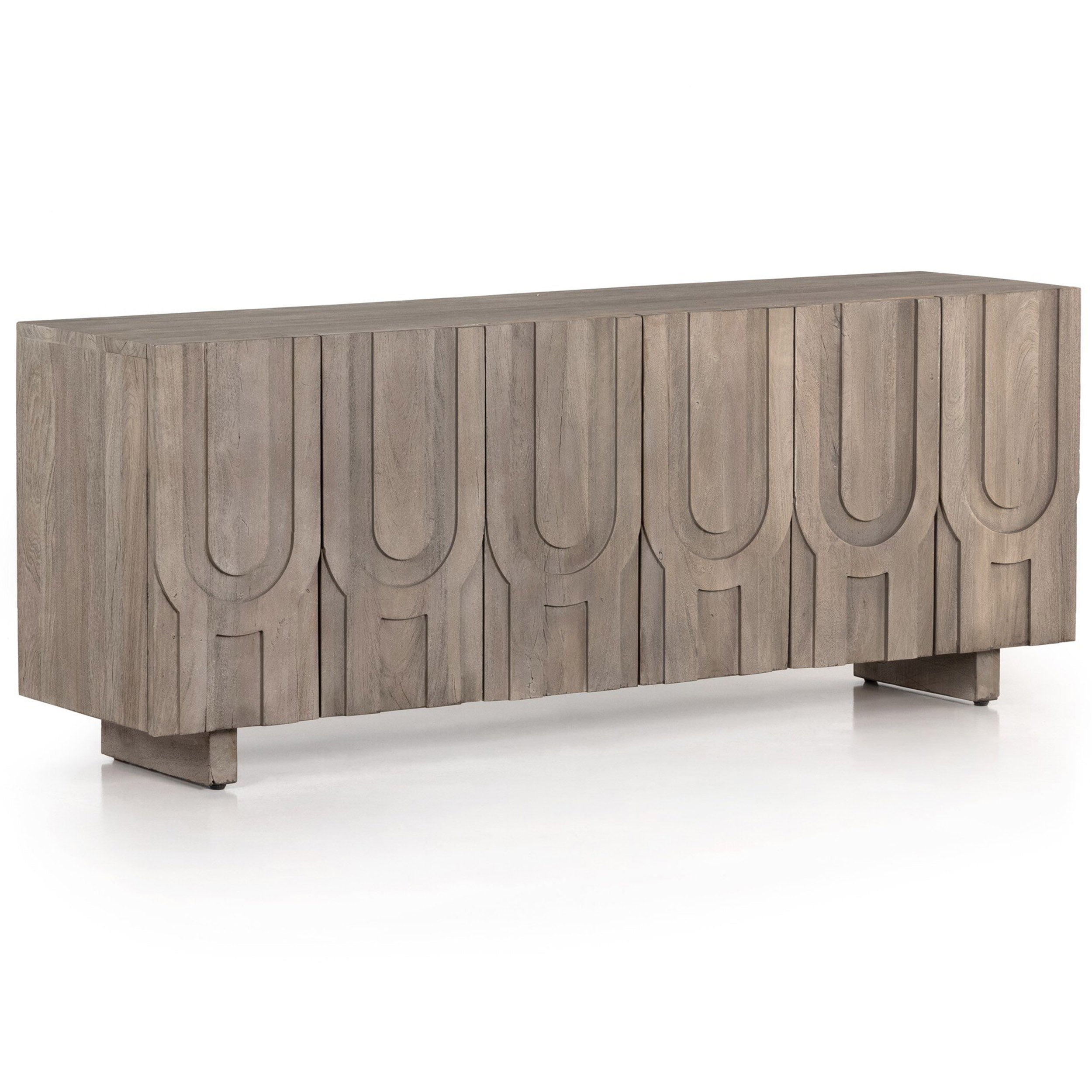 Rivka Media Console, Aged Grey