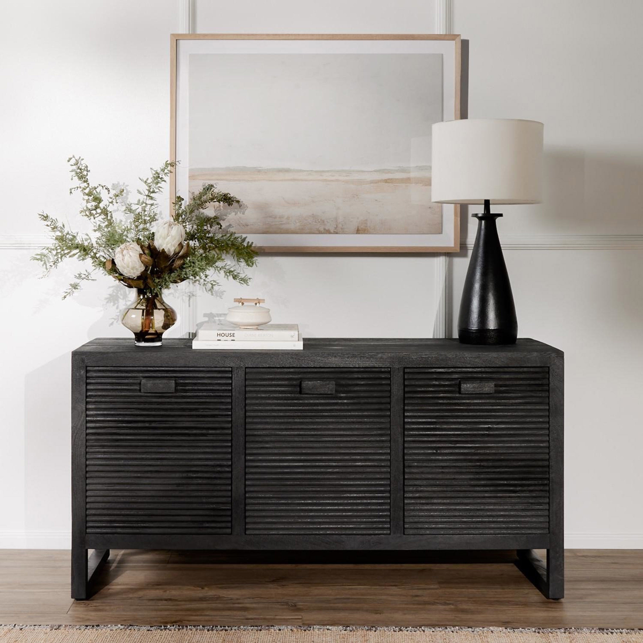 Lorne Media Console, Dark Totem Mango Solid