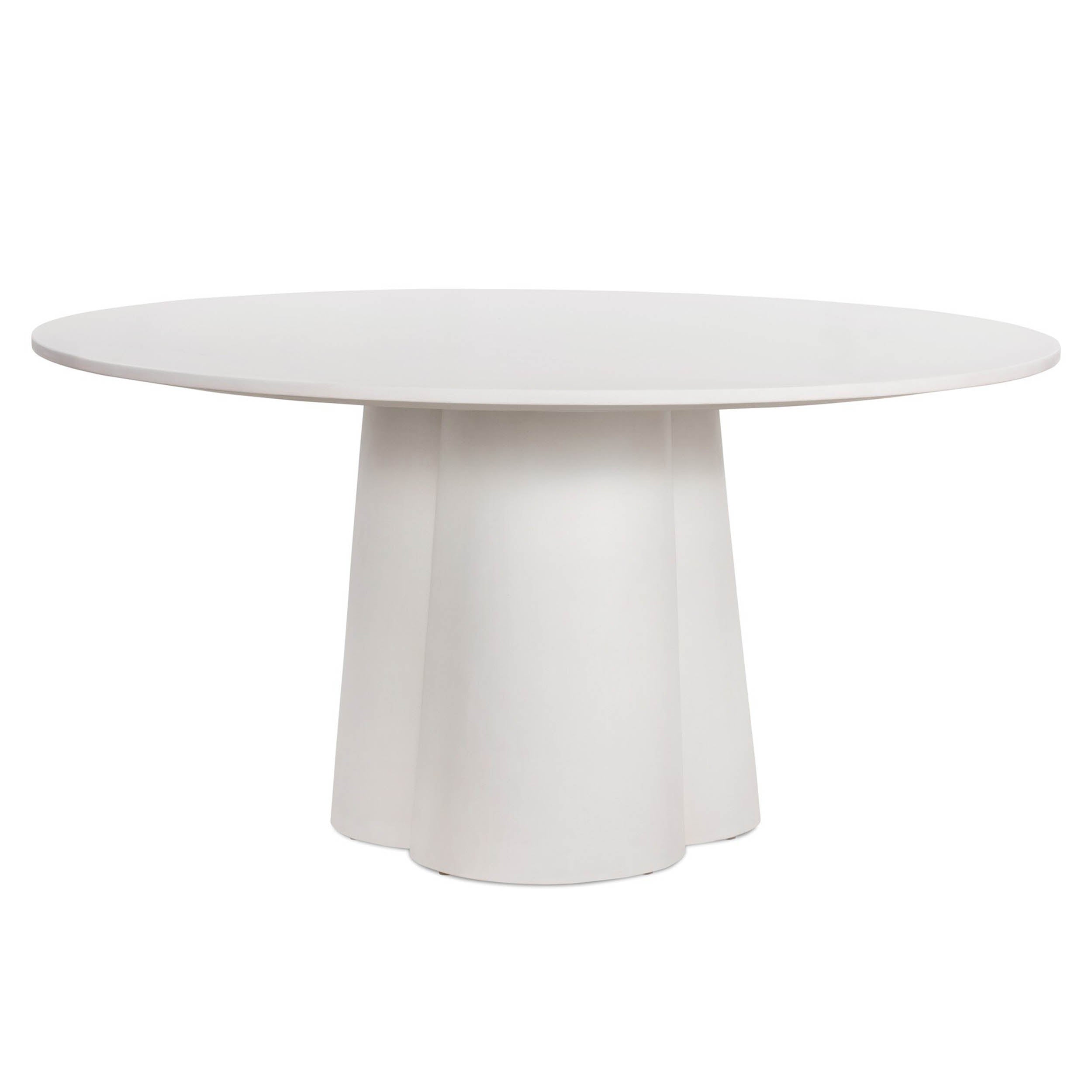 Granada Dining Table, White Concrete
