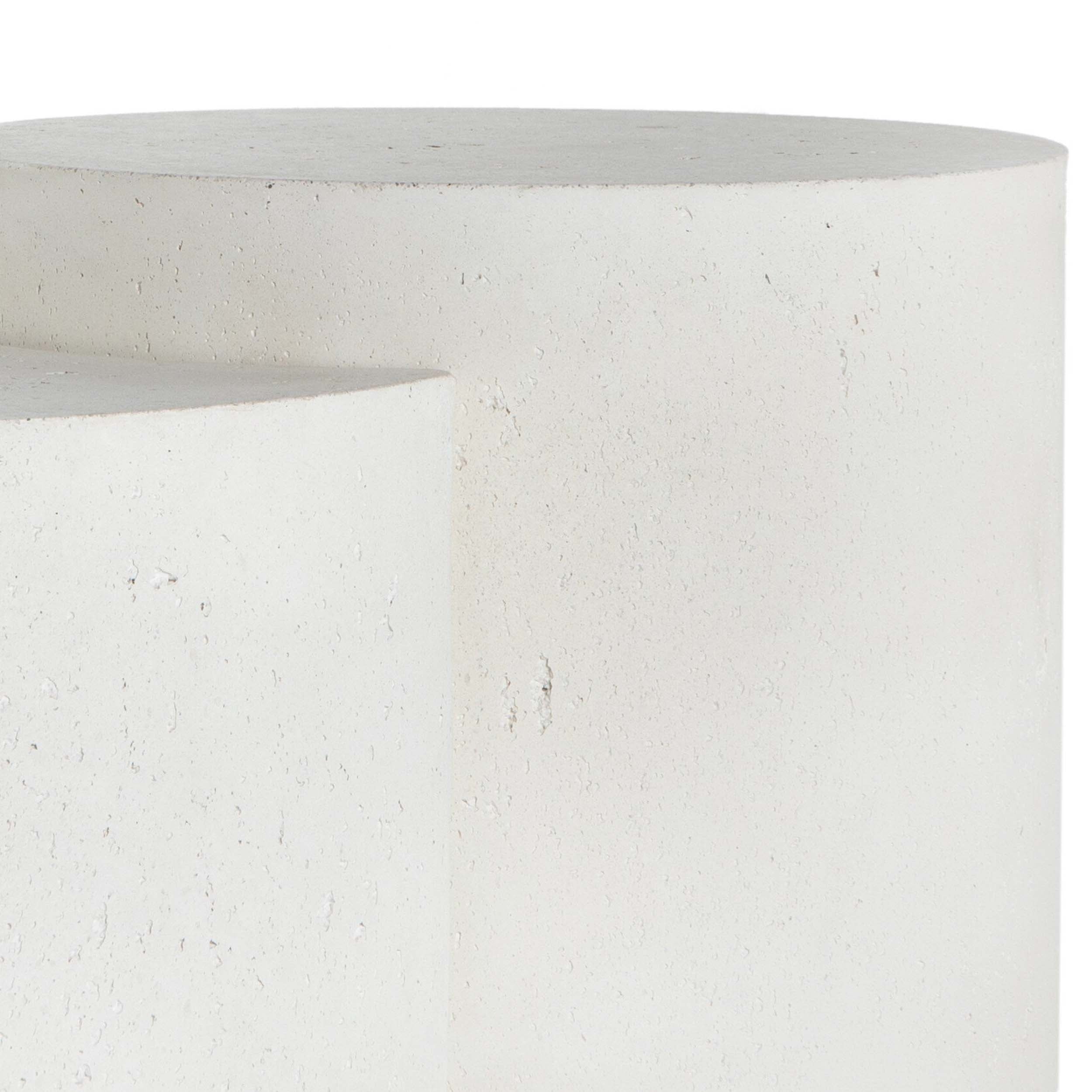 Meza Nesting Coffee Table, Textured White