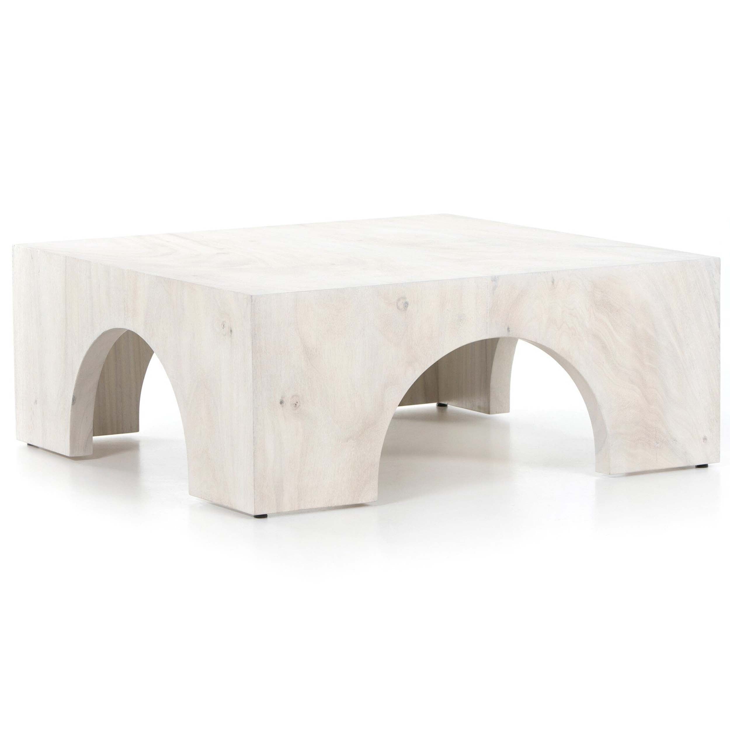 Fausto Coffee Table, Bleached Guanacaste