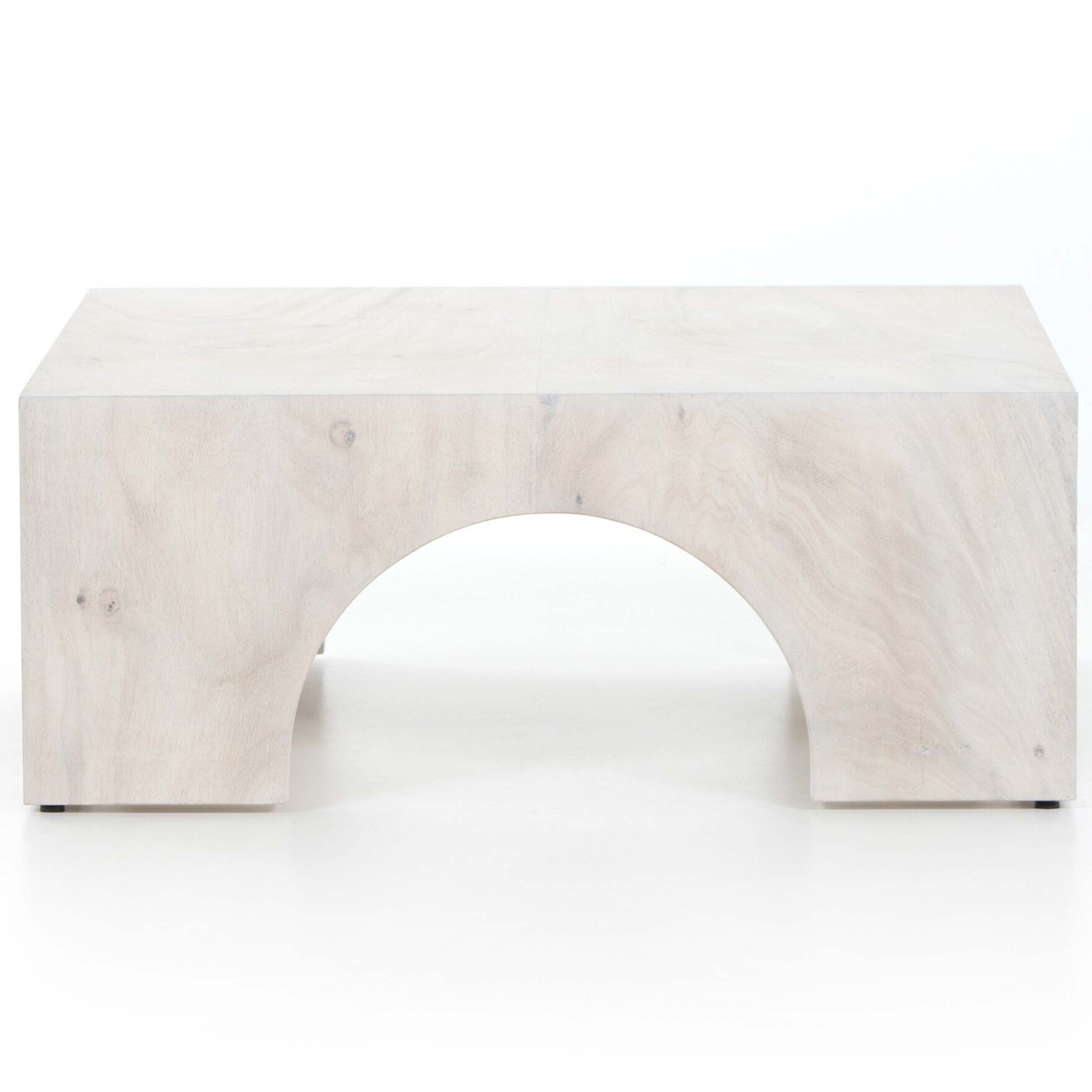 Fausto Coffee Table, Bleached Guanacaste