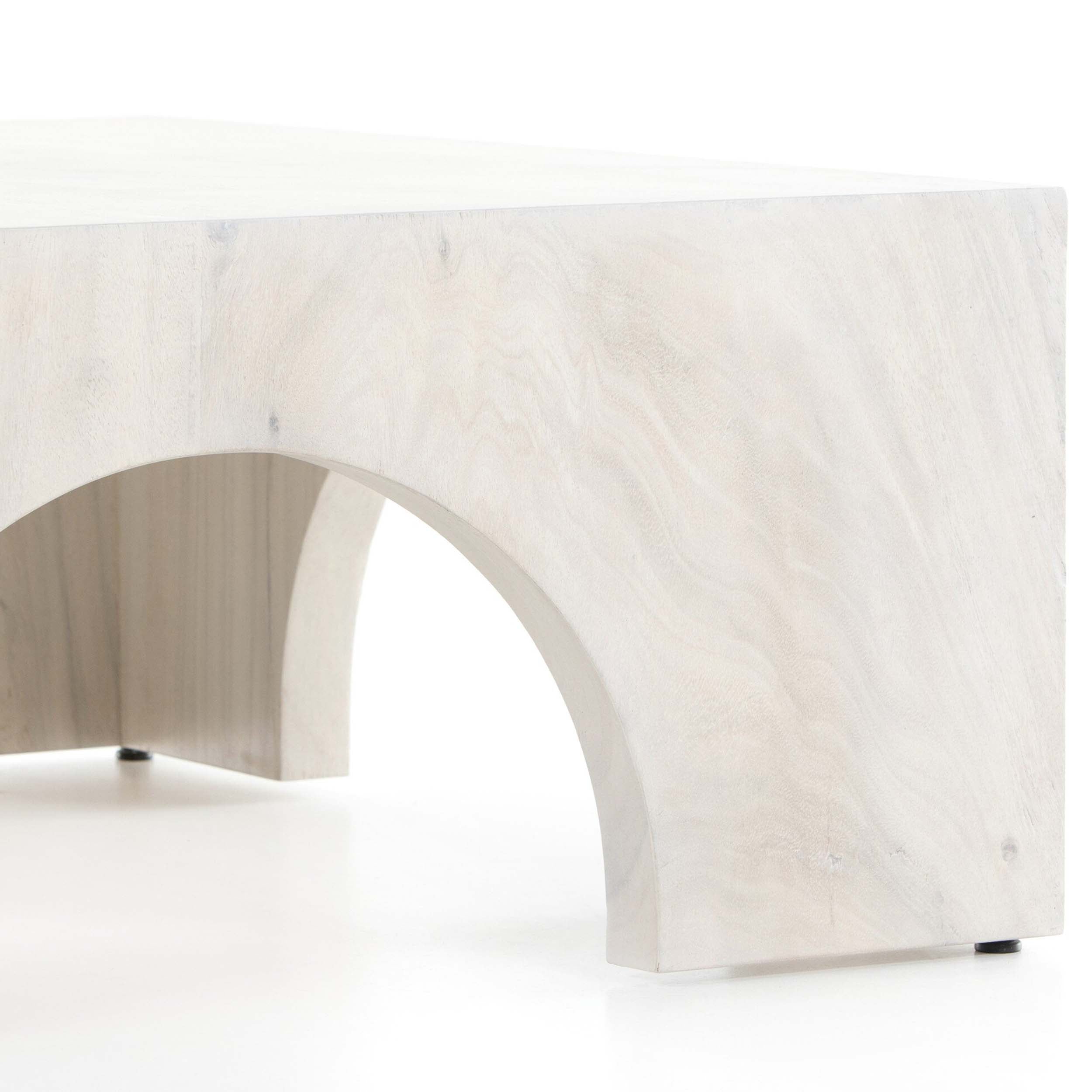 Fausto Coffee Table, Bleached Guanacaste