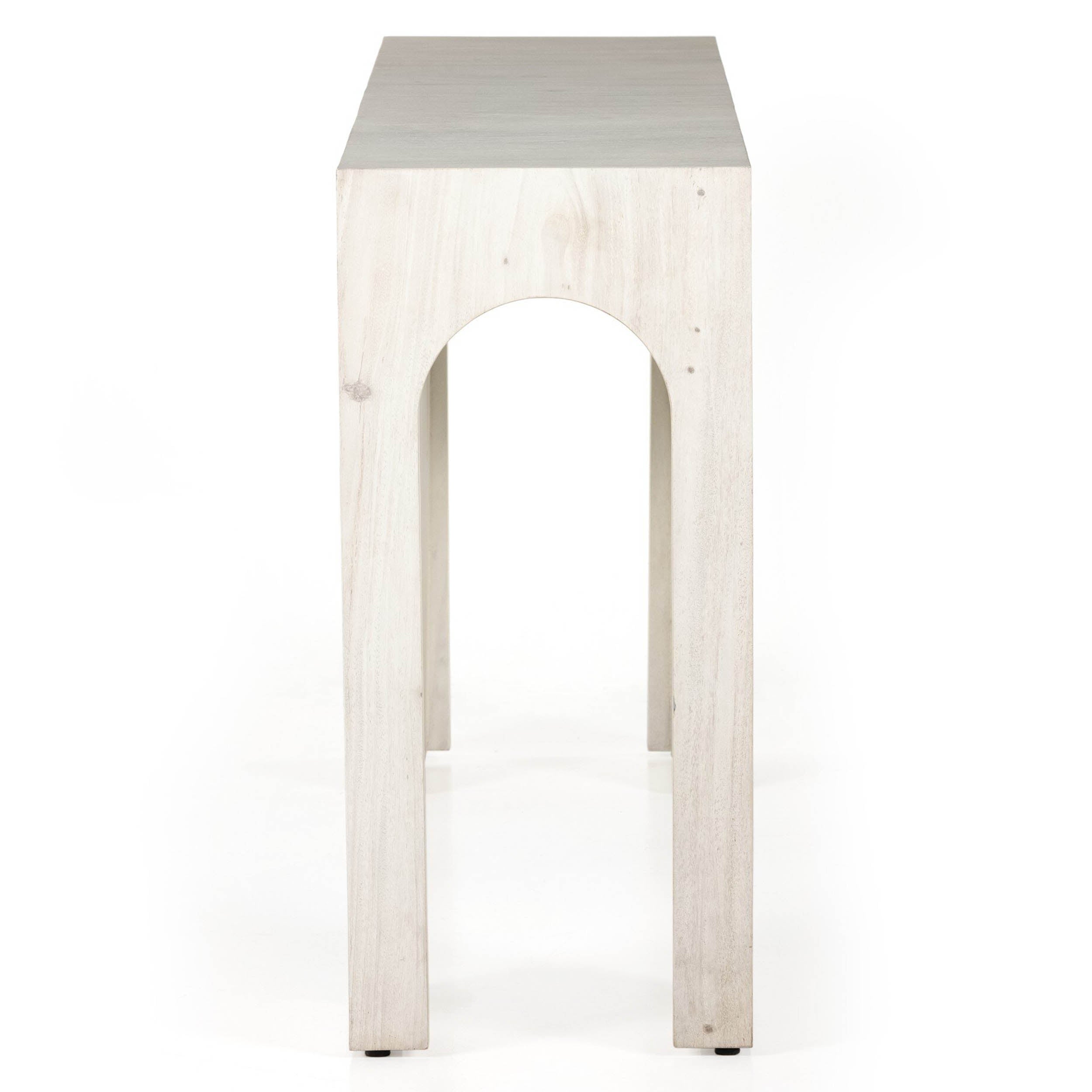 Fausto Console Table, Bleached Guanacaste