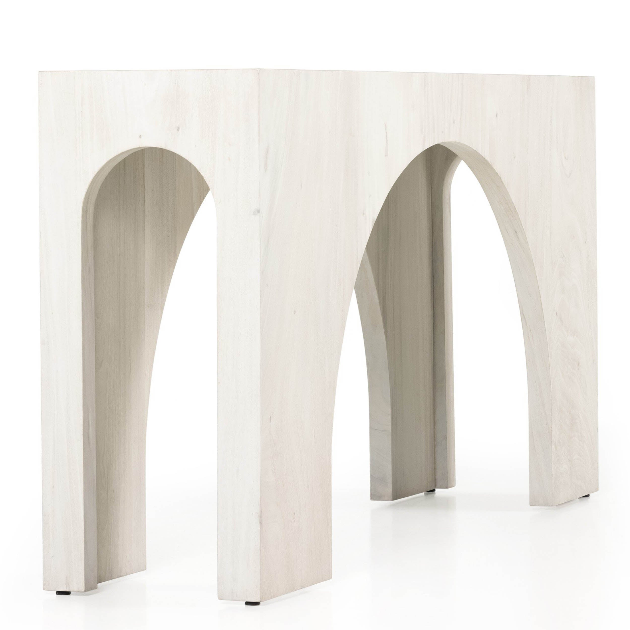 Fausto Console Table, Bleached Guanacaste