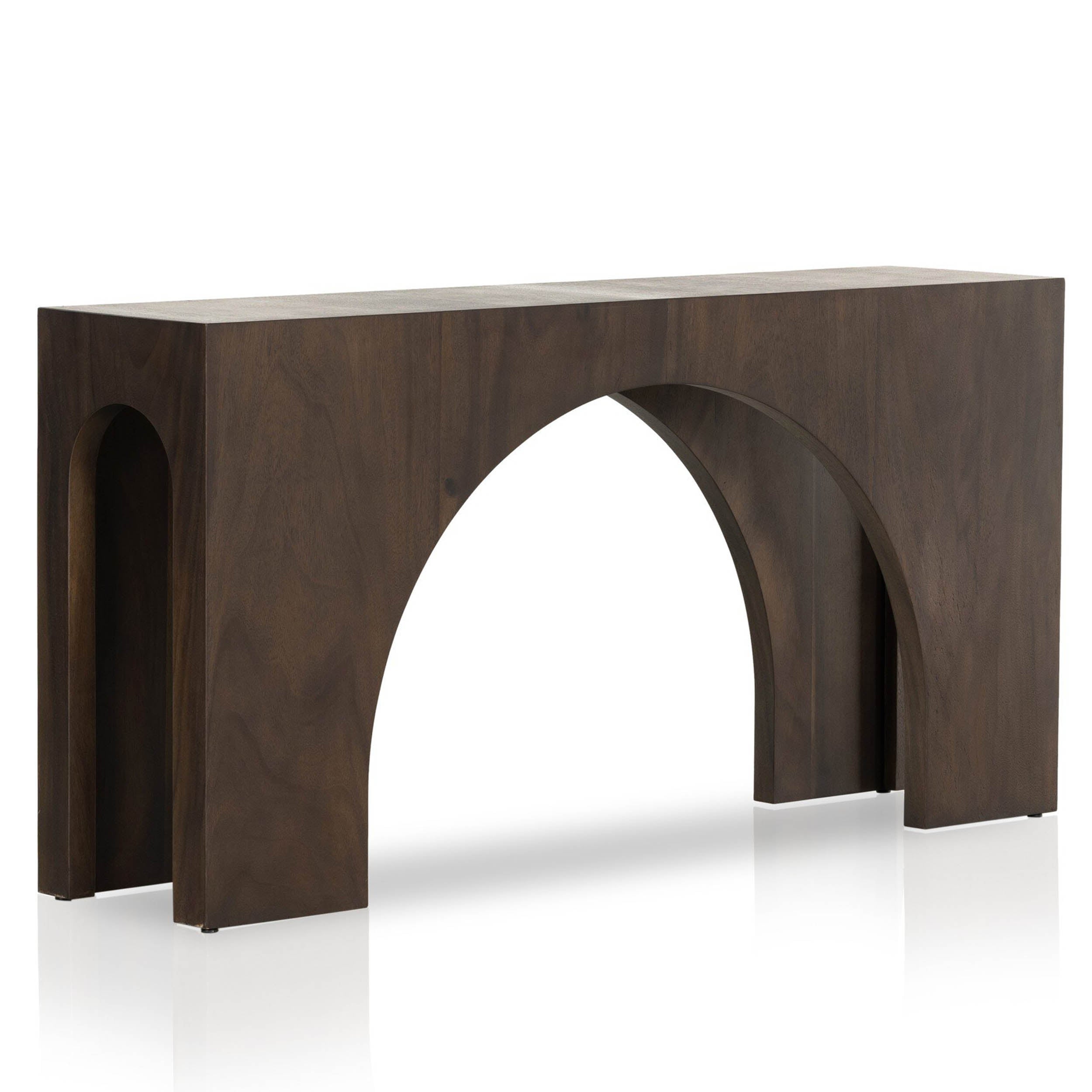 Fausto Console Table, Smoked Guanacaste
