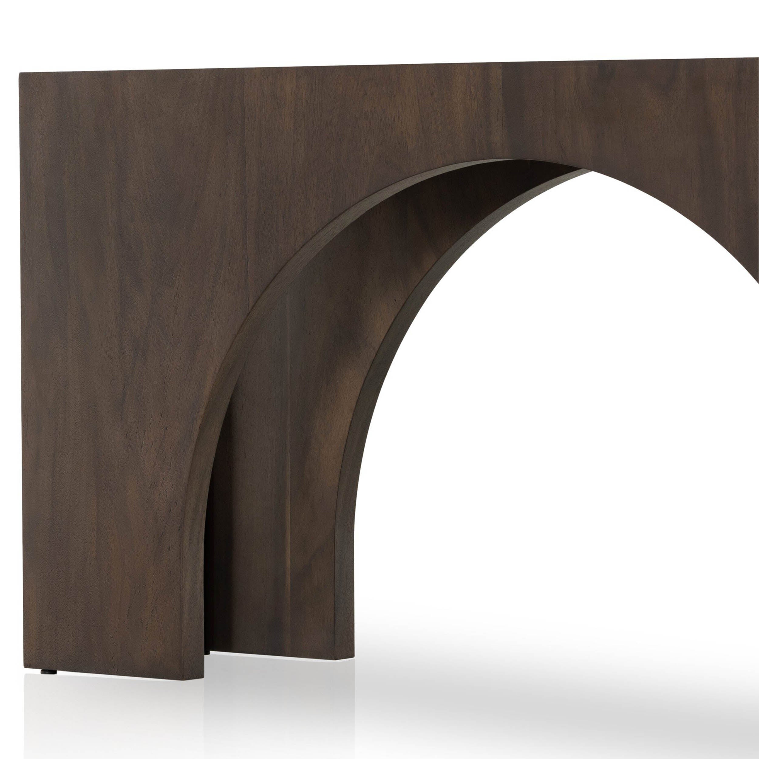 Fausto Console Table, Smoked Guanacaste