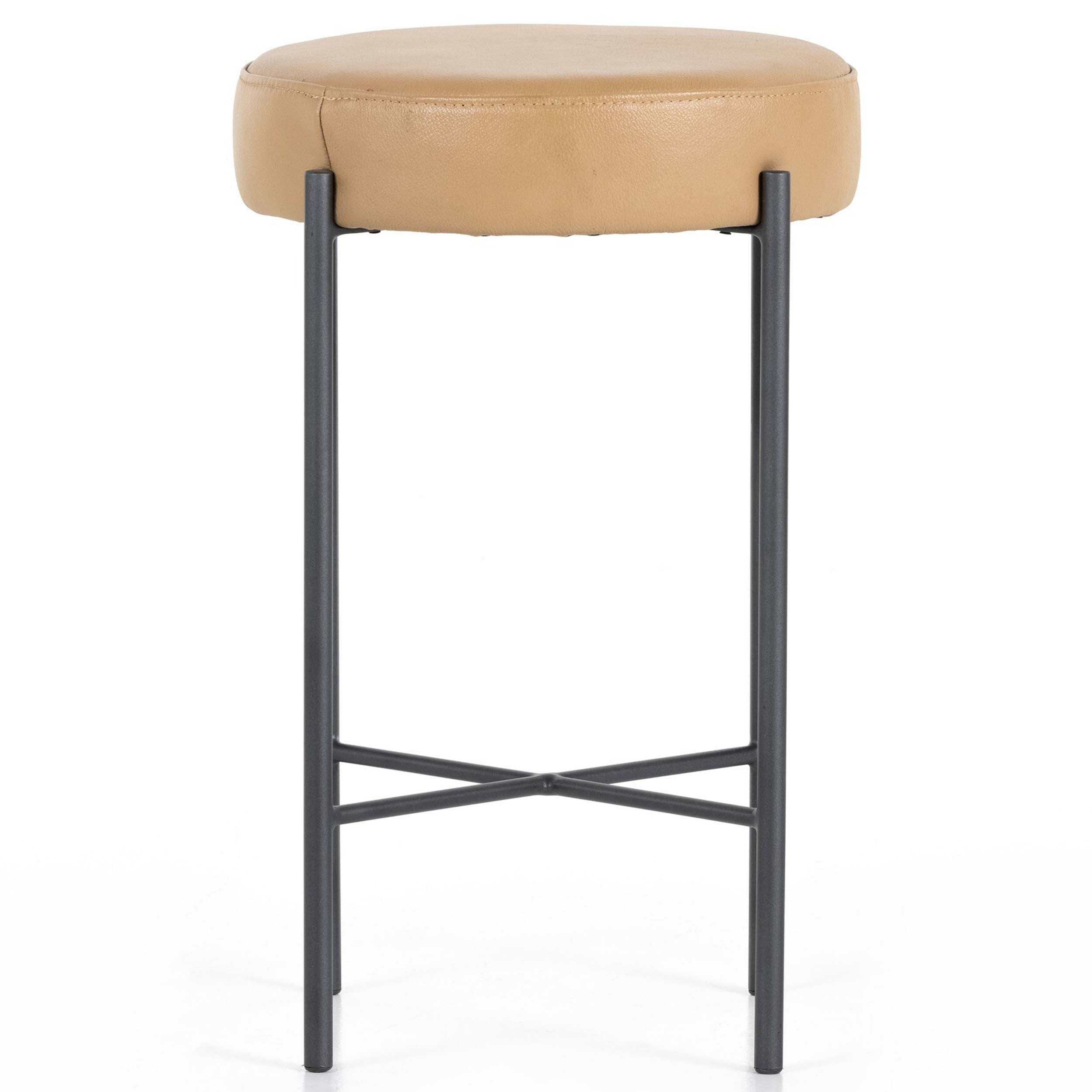 Nocona Bar + Counter Stool, Natural Leather