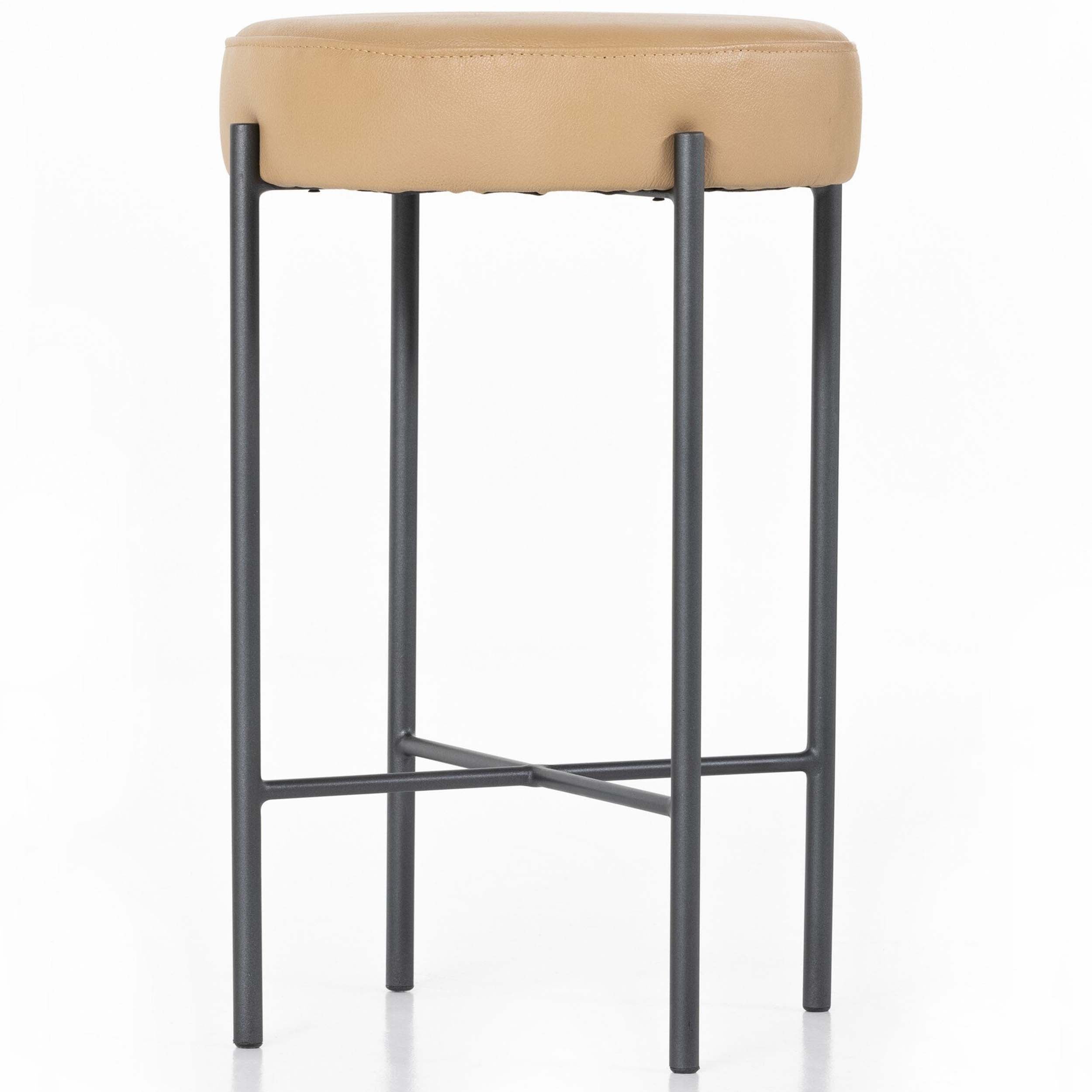 Nocona Bar + Counter Stool, Natural Leather