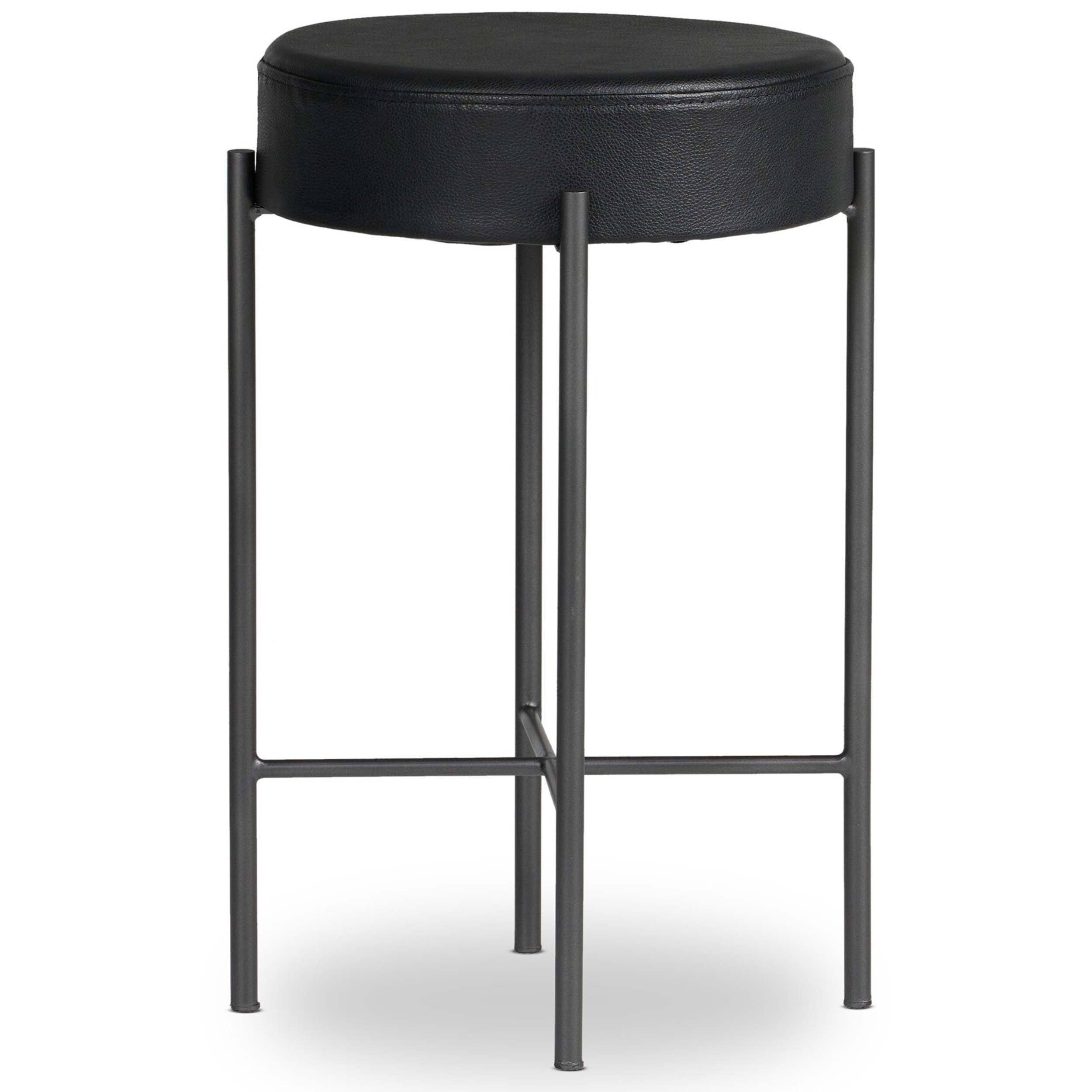 Nocona Bar + Counter Stool, Black & White Speckled Hide