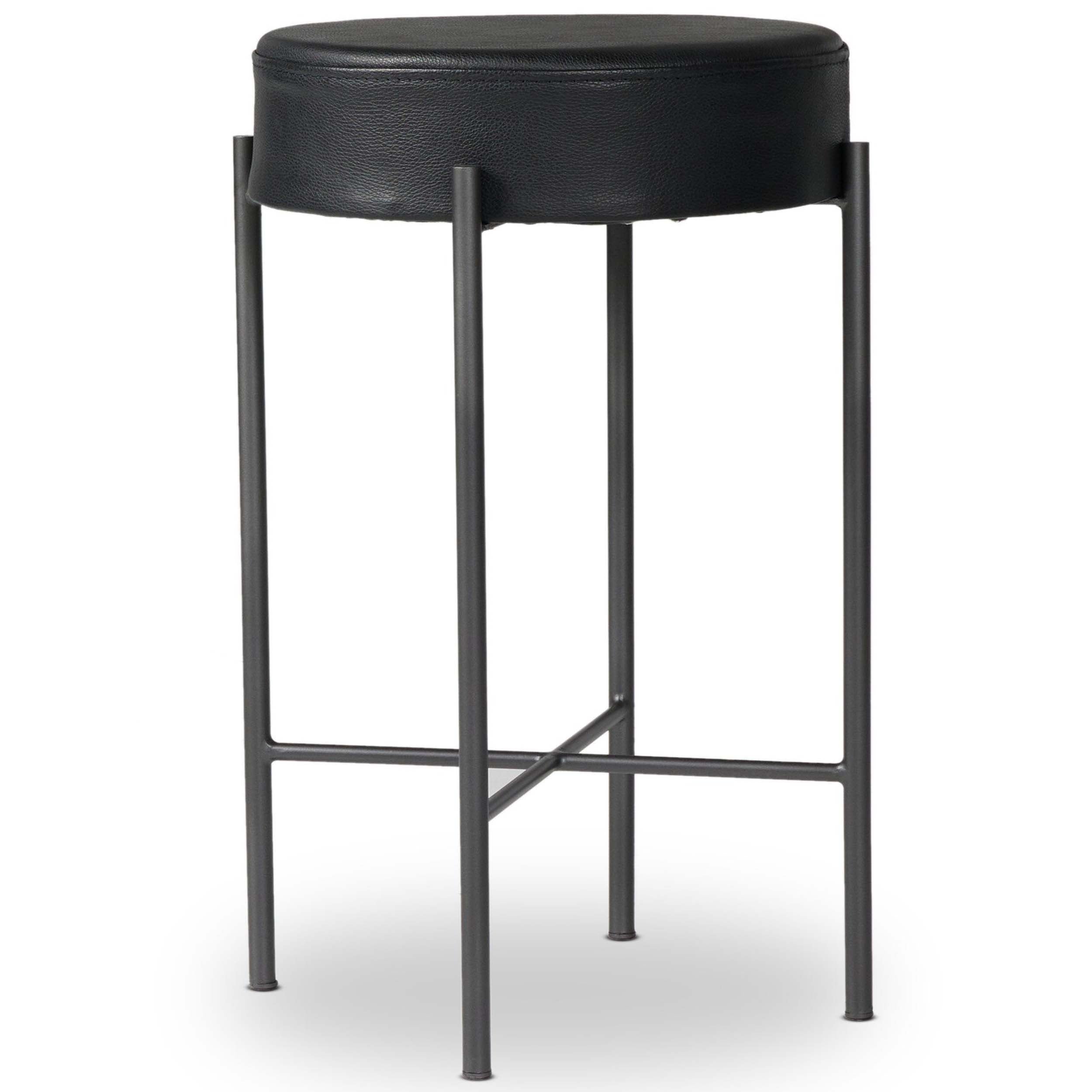 Nocona Bar + Counter Stool, Black & White Speckled Hide