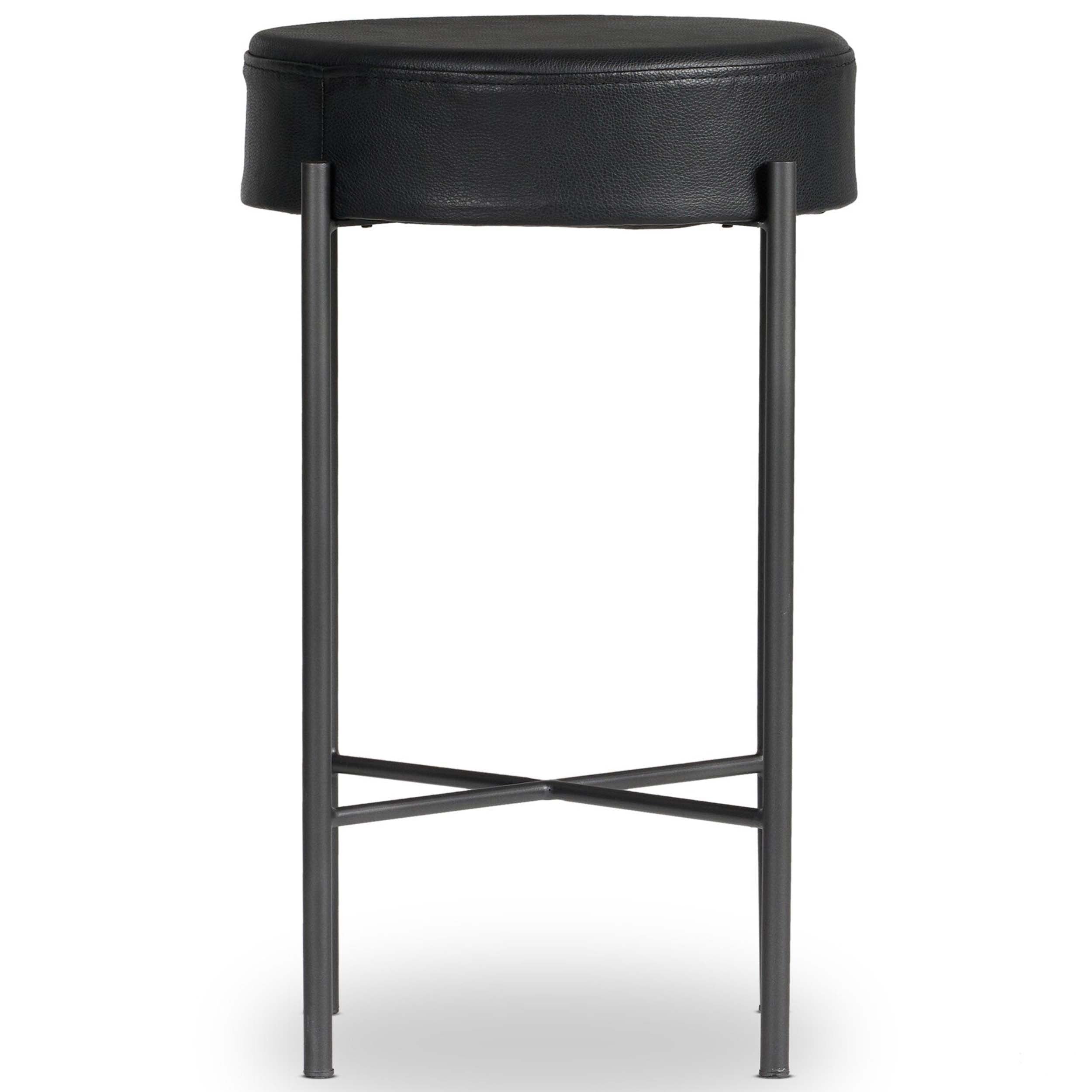 Nocona Bar + Counter Stool, Black & White Speckled Hide