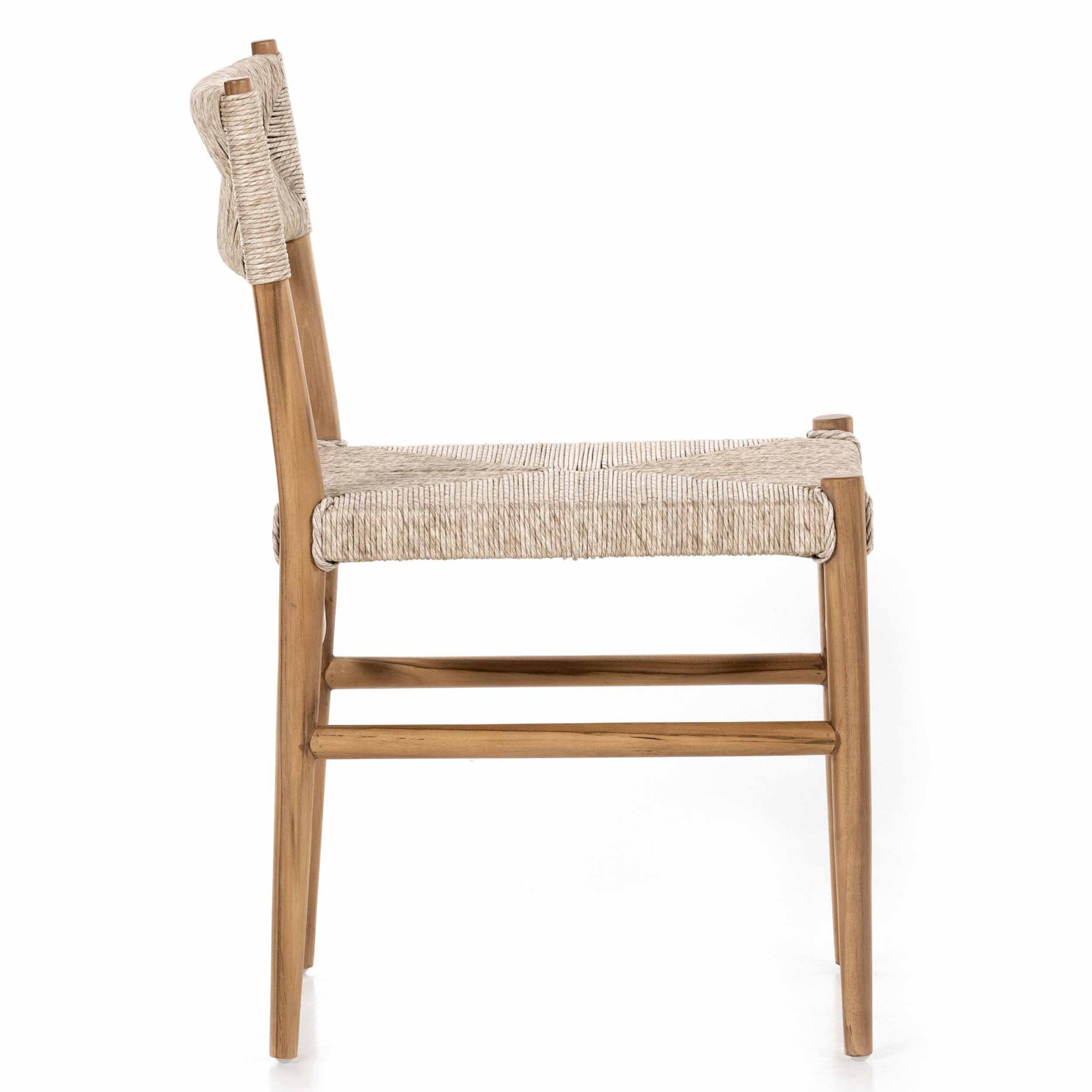 Lomas Outdoor Dining Chair, Vintage White