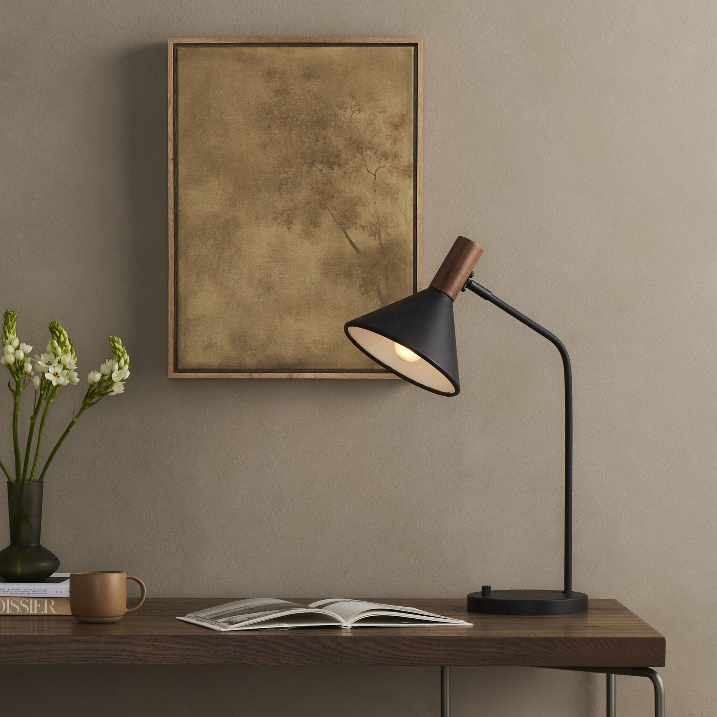Cullen Task Lamp, Powder Coated Black