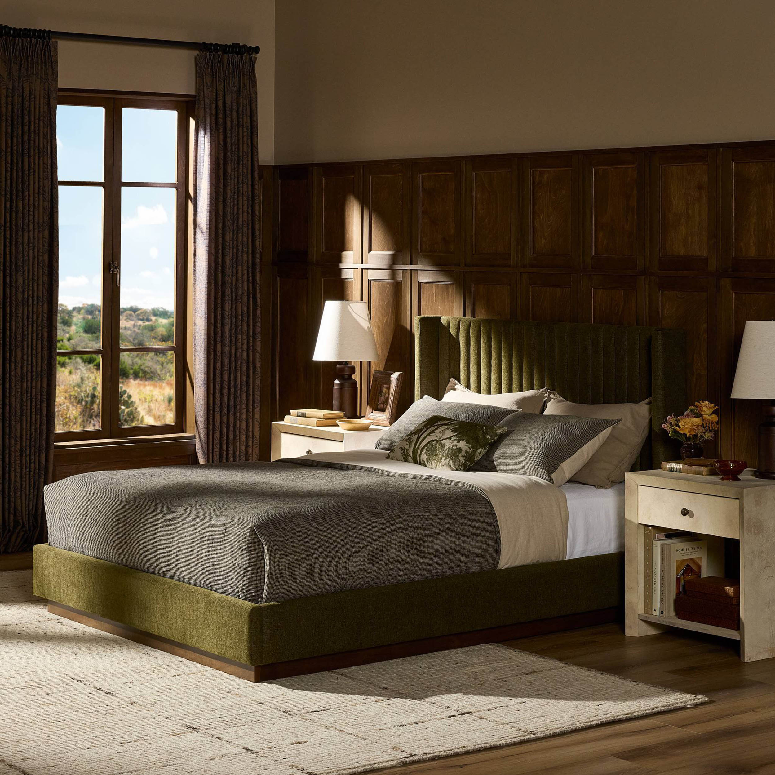 Montgomery Bed, Sutton Olive