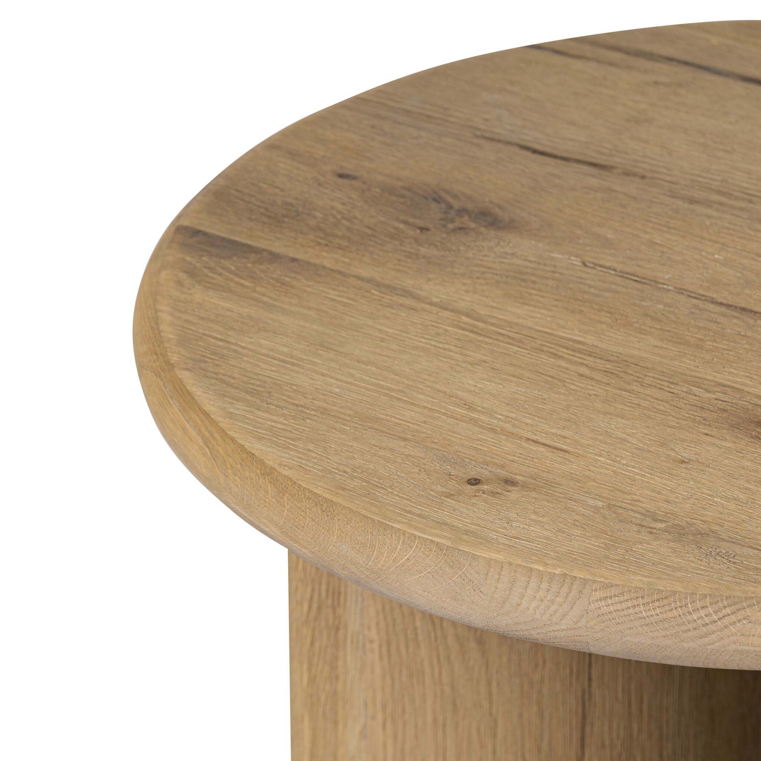 Paden End Table, Worn Oak Veneer
