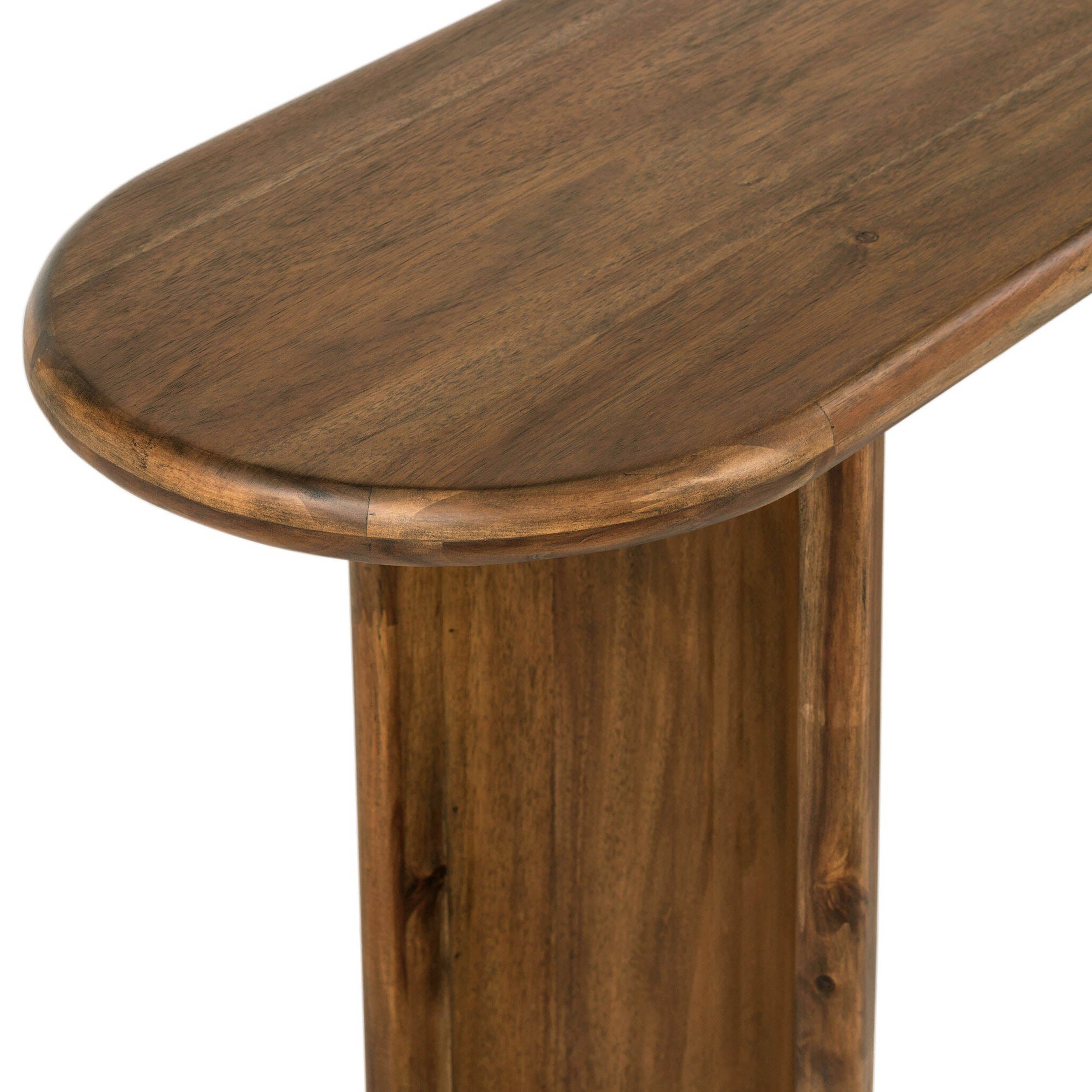 Paden Console Table, Seasoned Brown Acacia