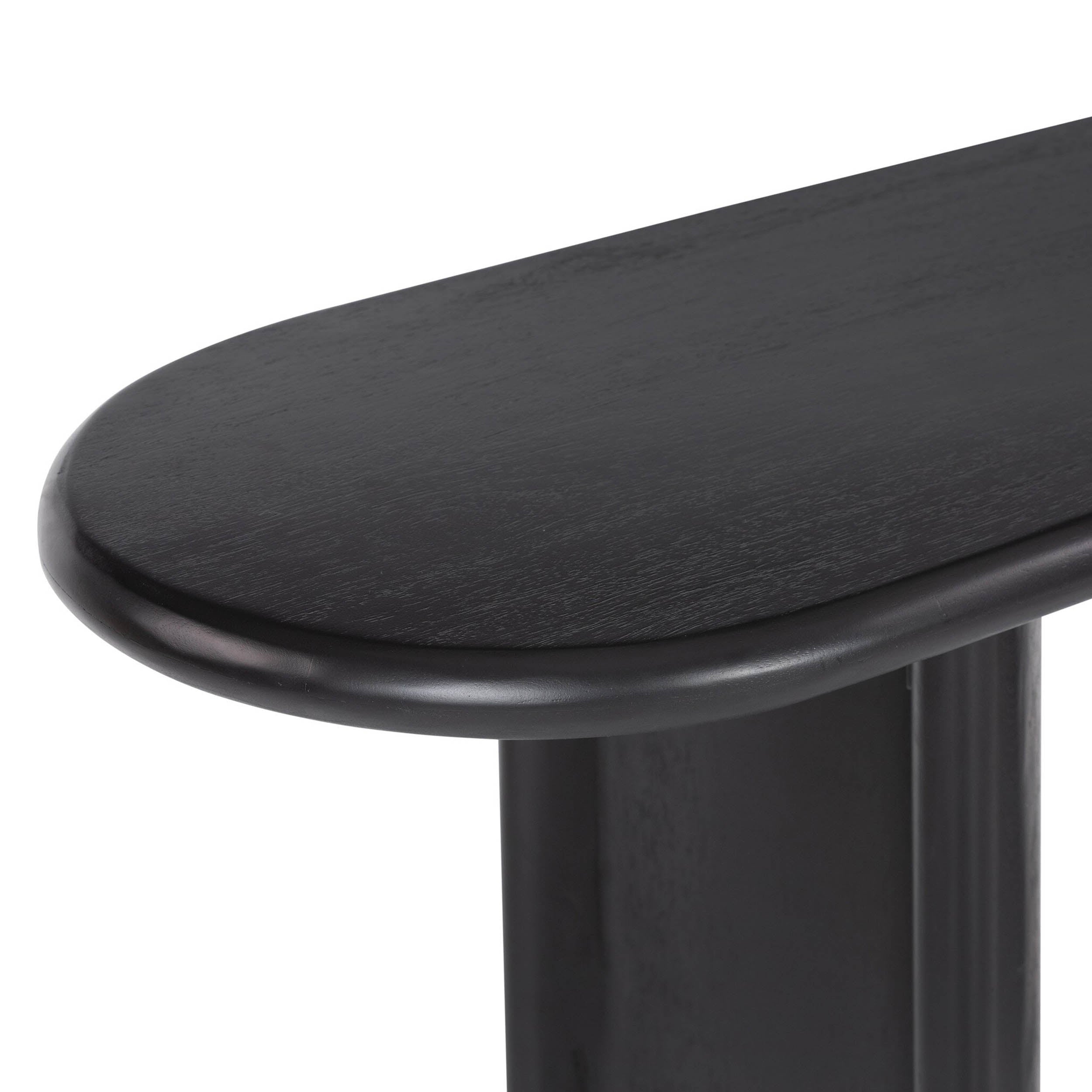 Paden Console Table, Aged Black Acacia