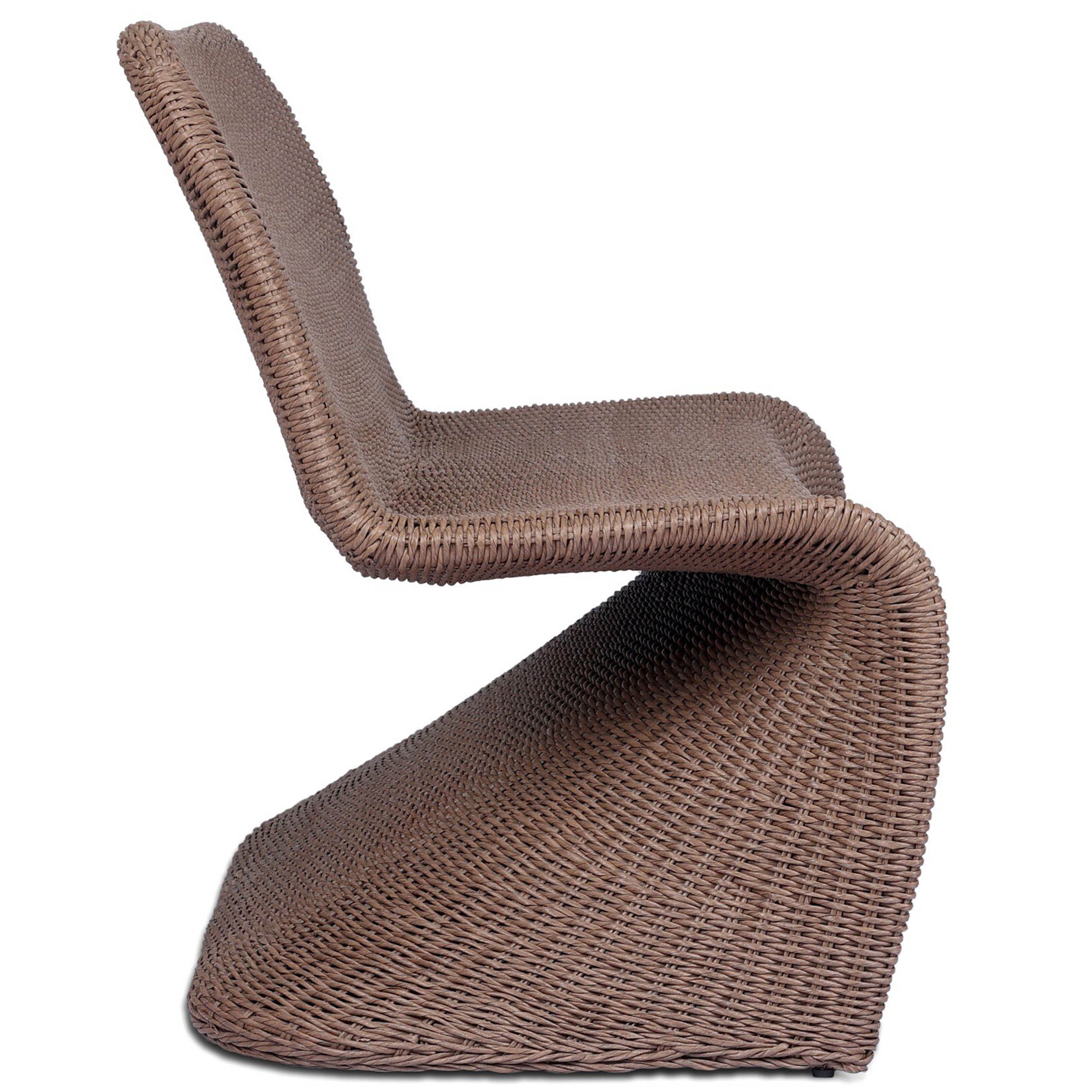 Portia Outdoor Dining Bench, Tanned Weave
