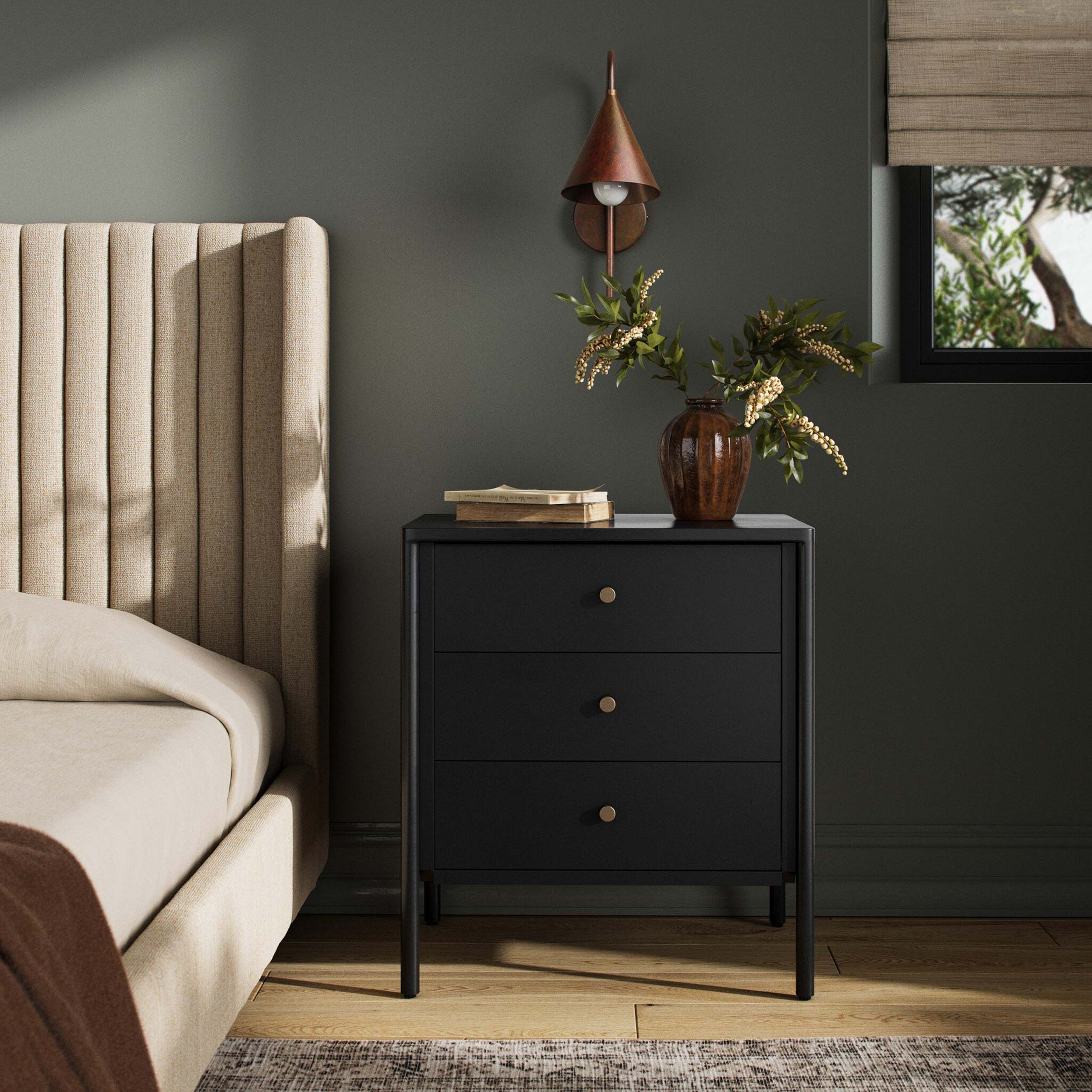 Soto Nightstand, Black