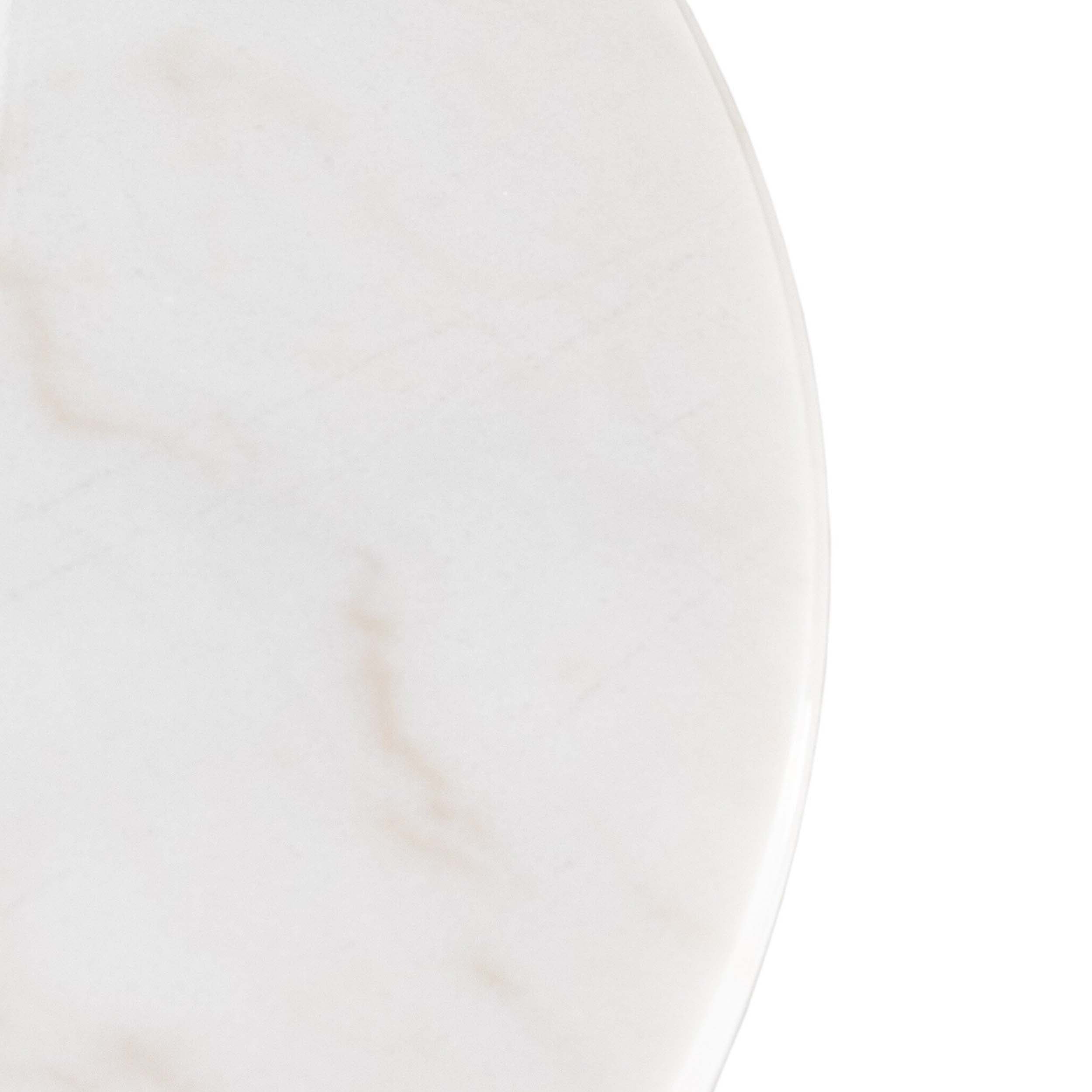 Caldwell Stone Coffee Table, White Marble