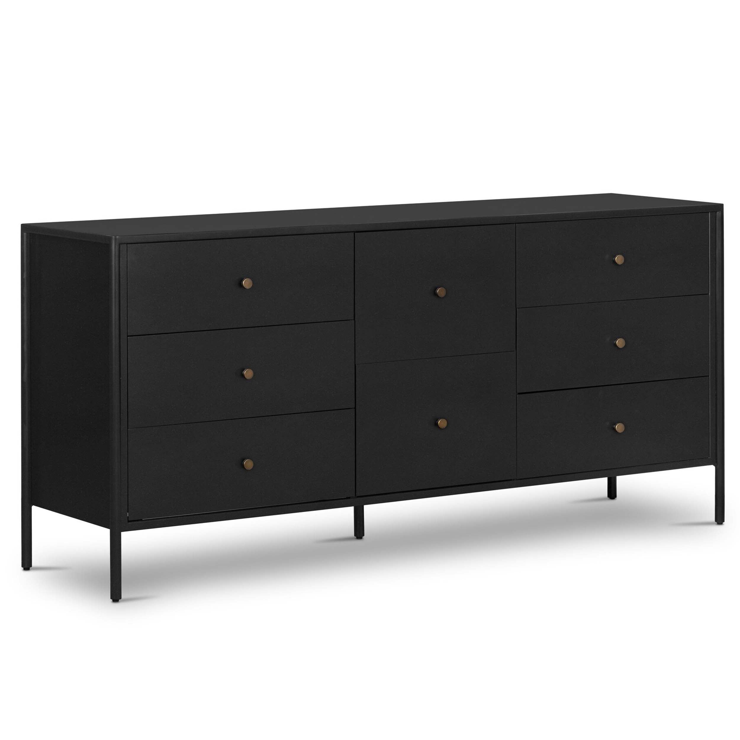 Soto 8 Drawer Dresser, Black