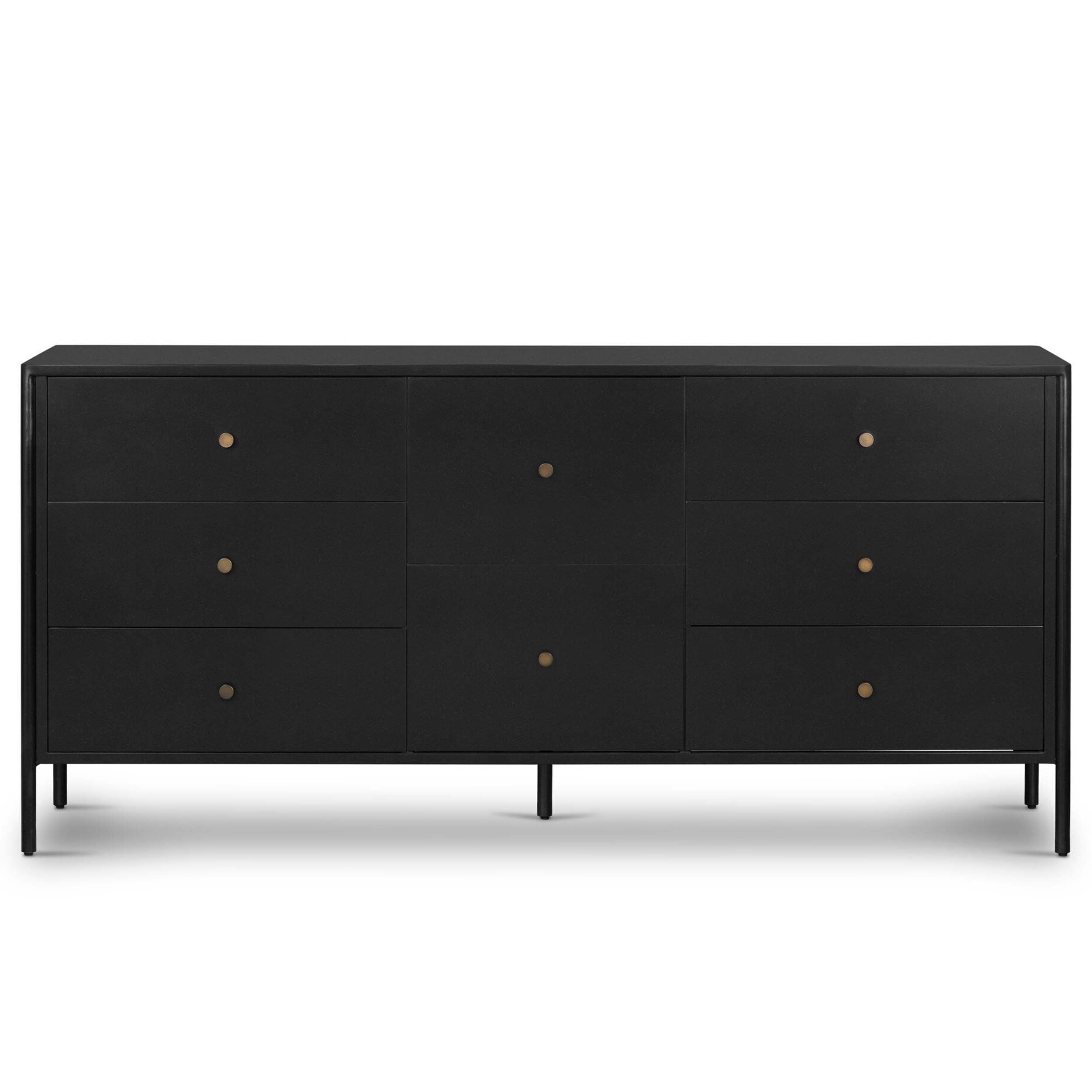 Soto 8 Drawer Dresser, Black