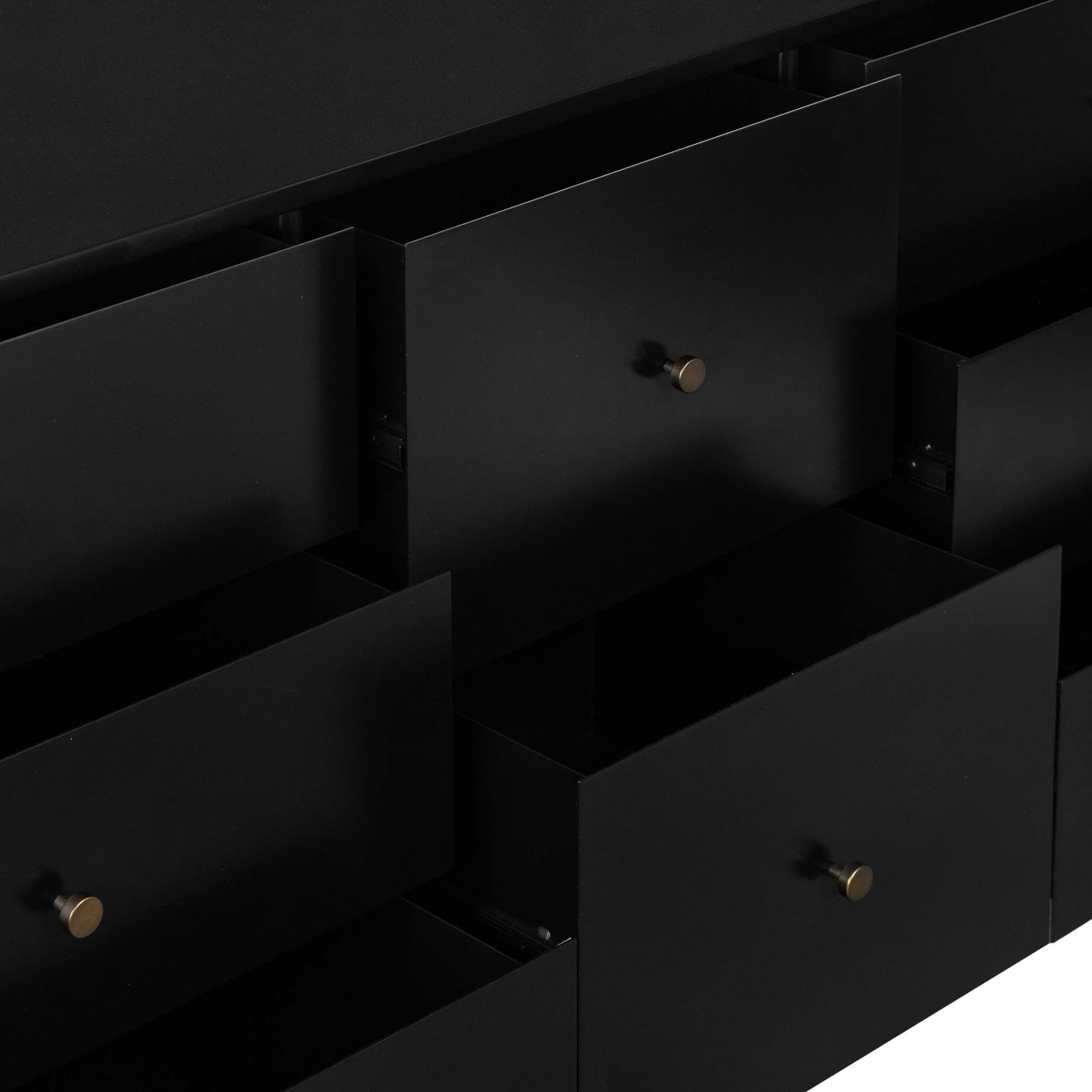 Soto 8 Drawer Dresser, Black