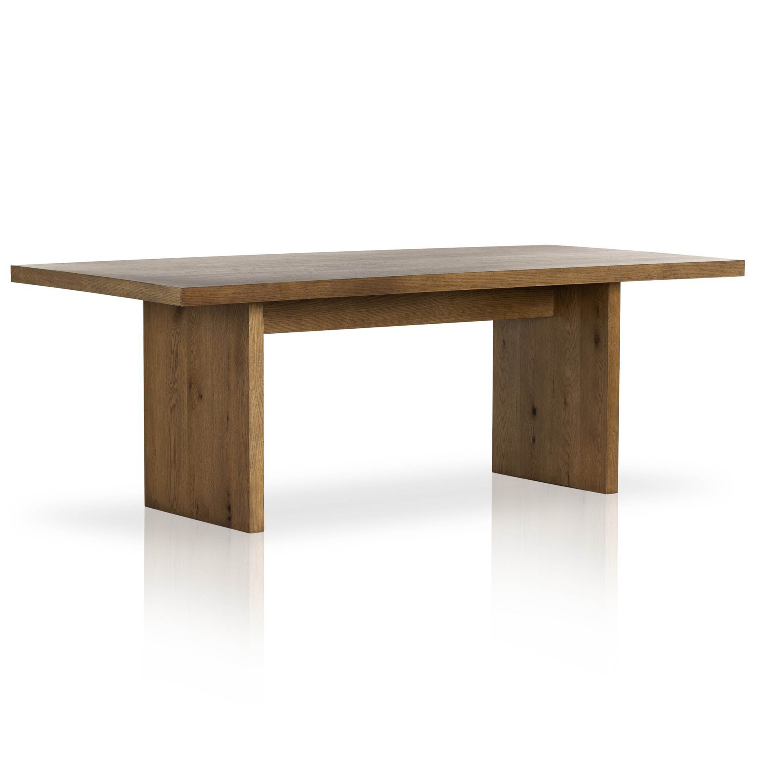 Eaton Dining Table, Amber Oak Resin