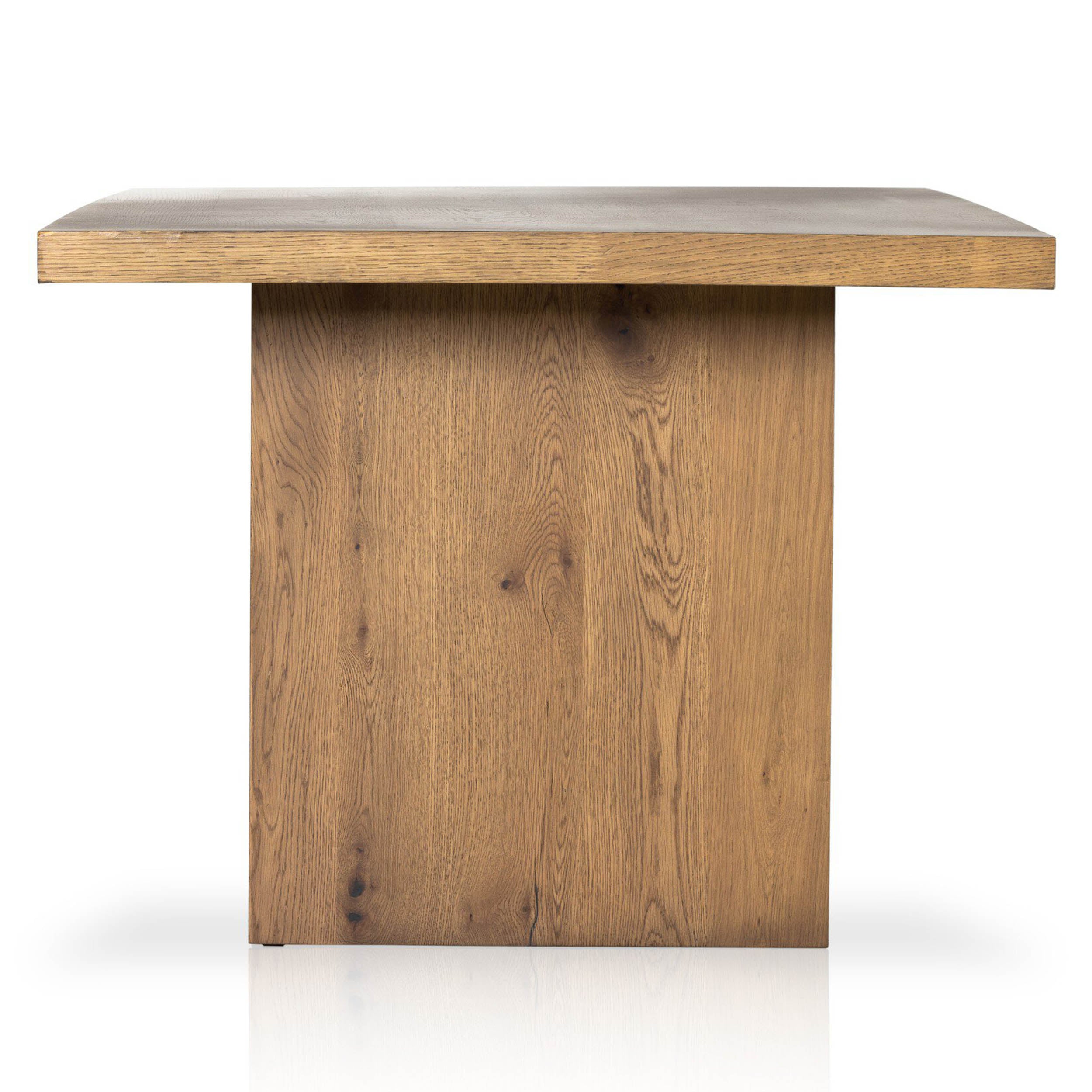Eaton Dining Table, Amber Oak Resin