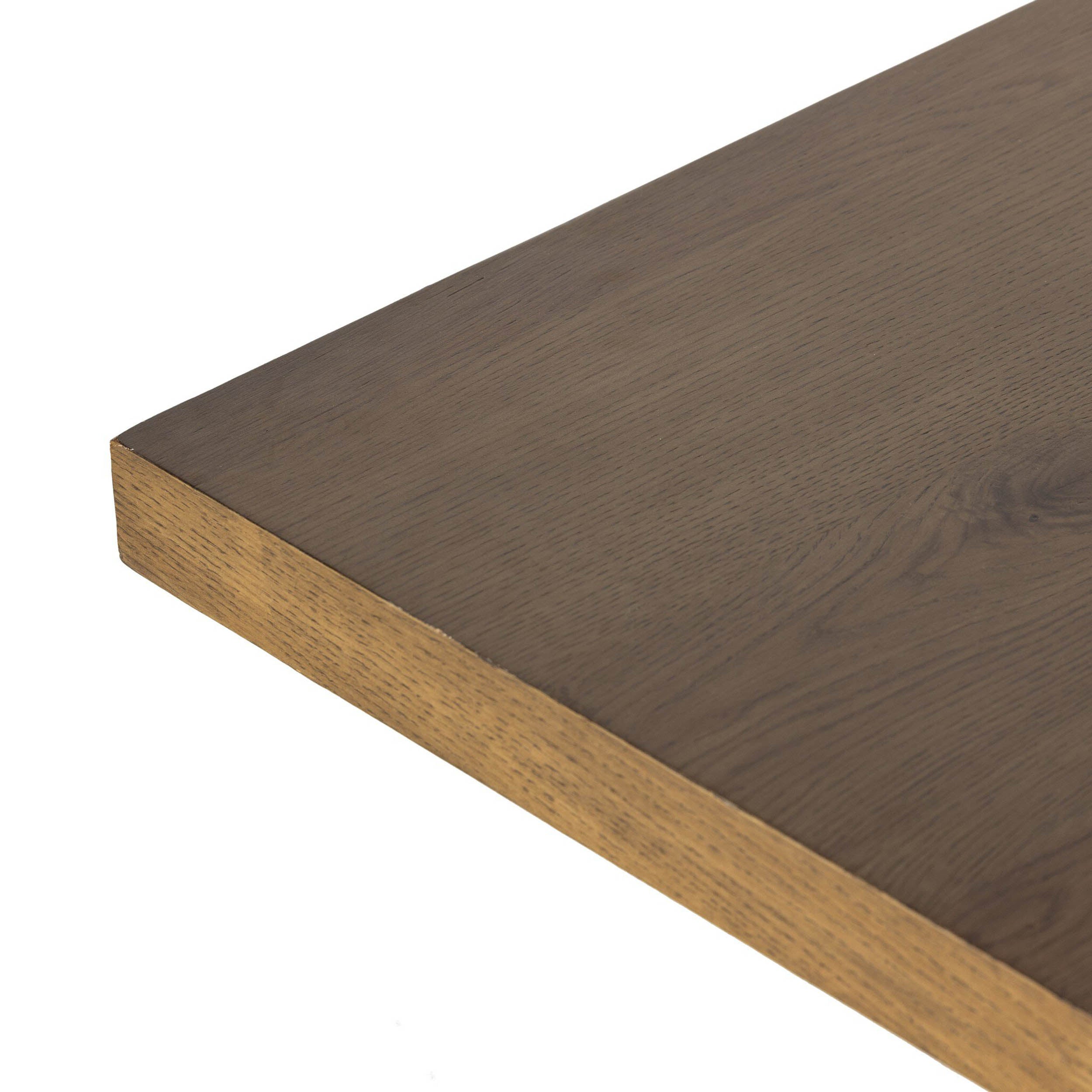 Eaton Dining Table, Amber Oak Resin