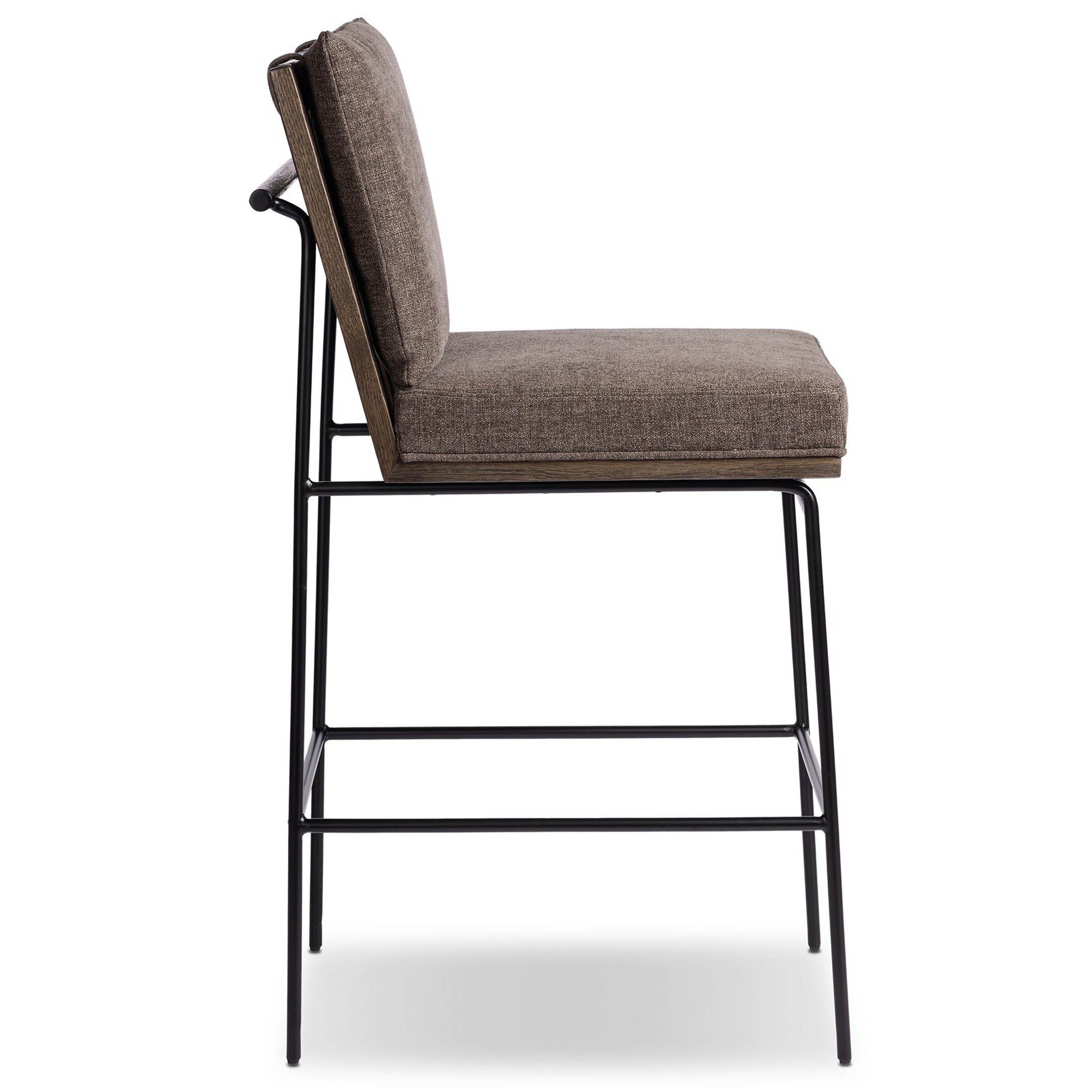 Crete Bar + Counter Stool, Landale Charcoal