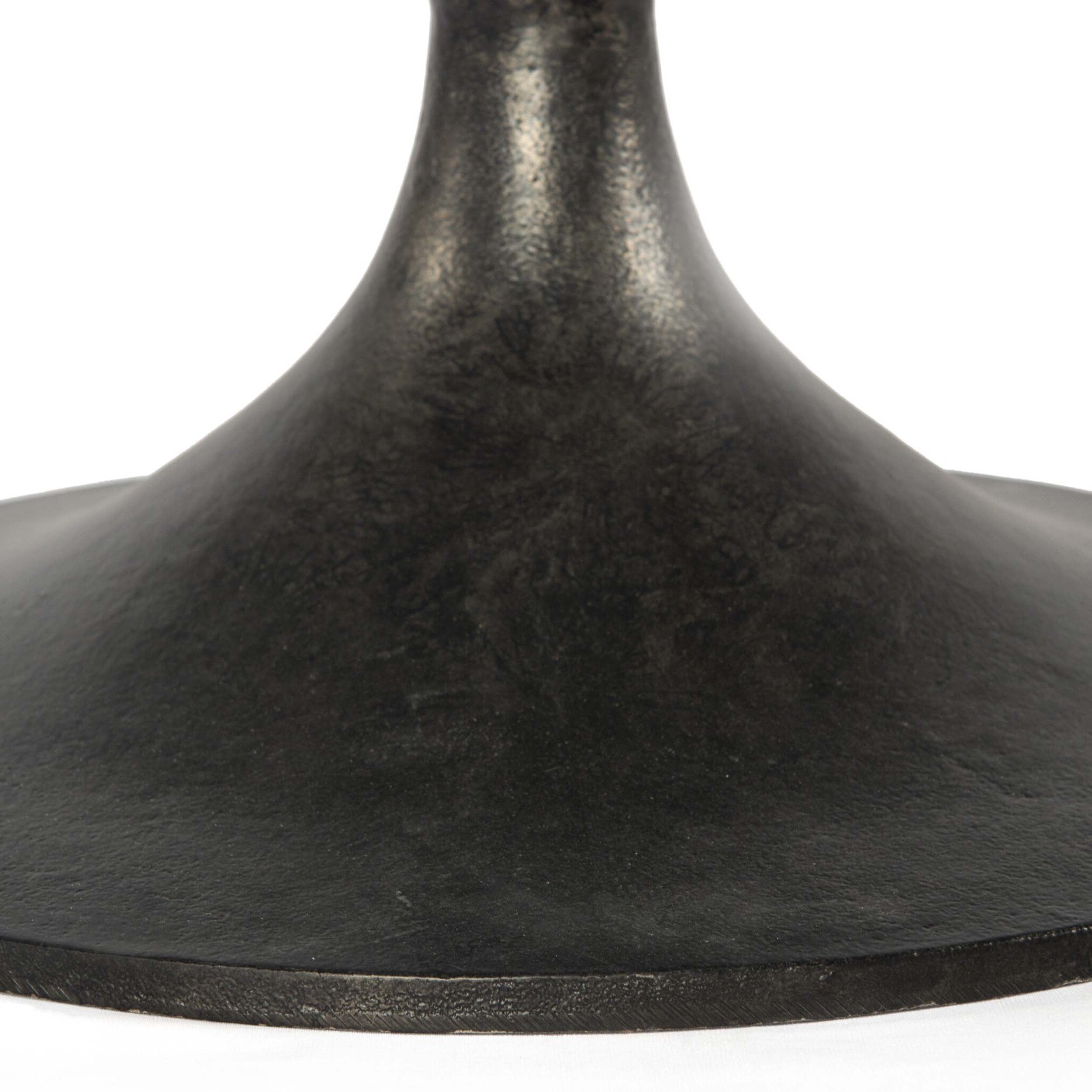 Simone Round Coffee Table, Raw Black