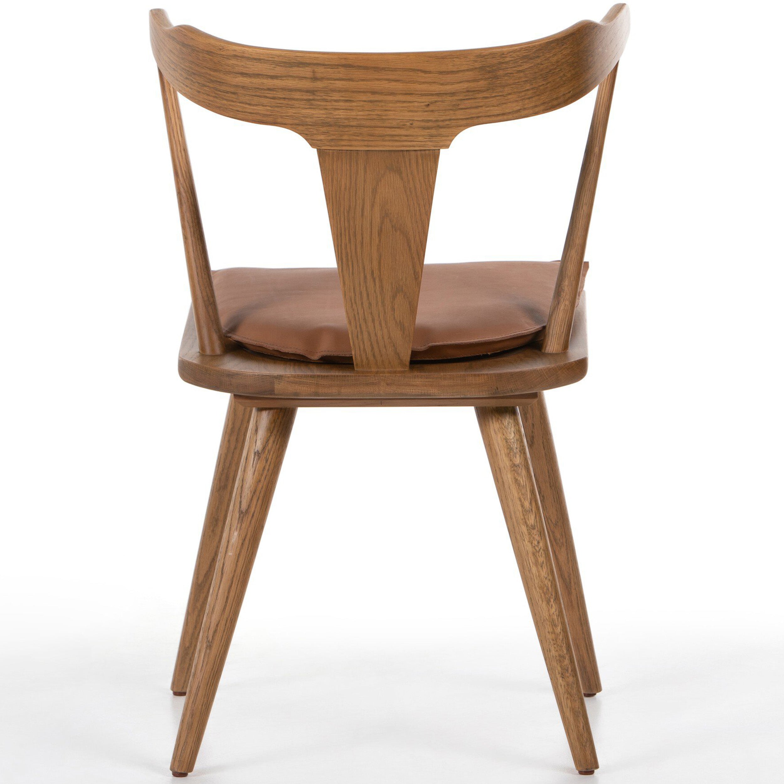 Ripley Dining Chair, Whiskey Saddle, Sandy Oak