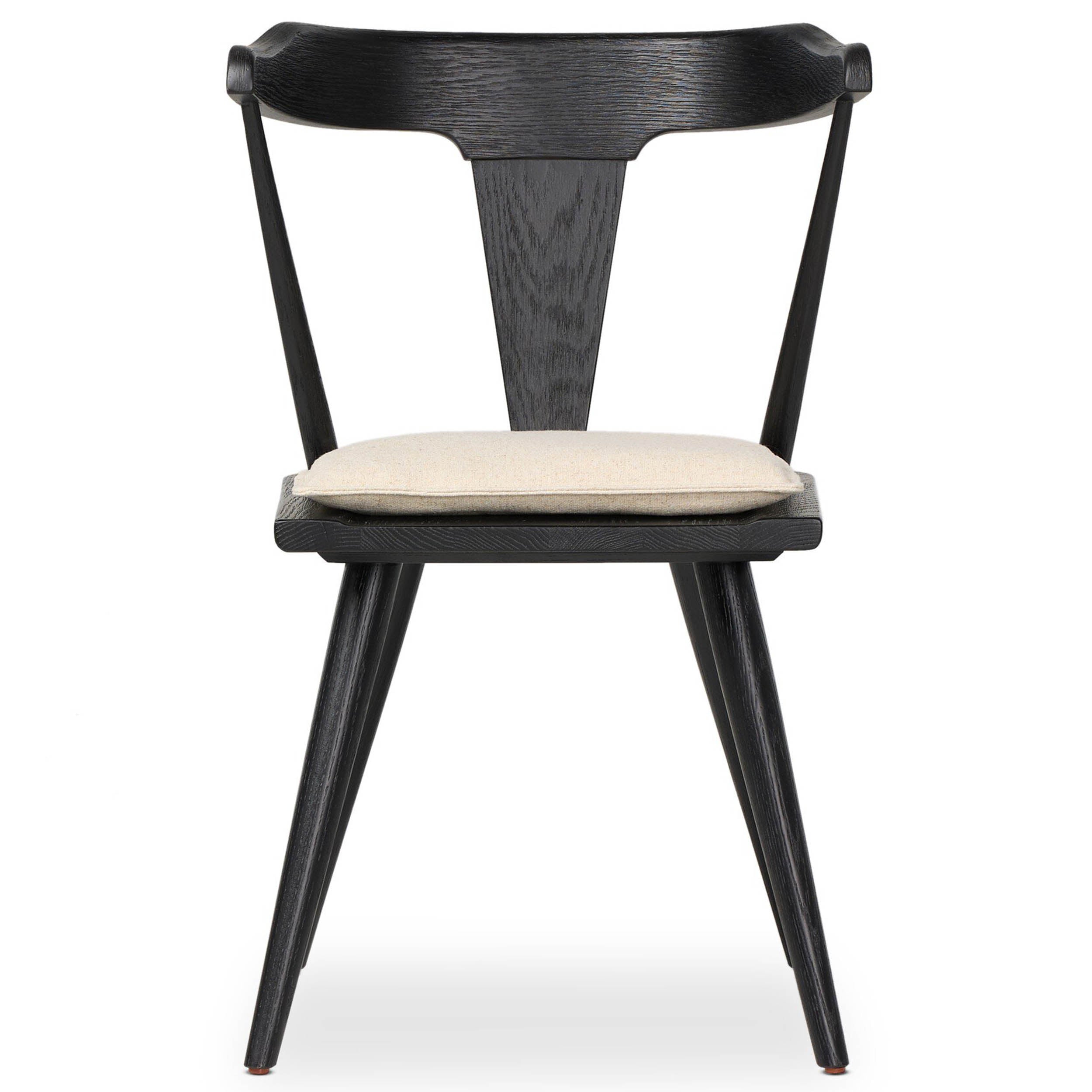 Ripley Dining Chair, Antwerp Natural, Black Oak