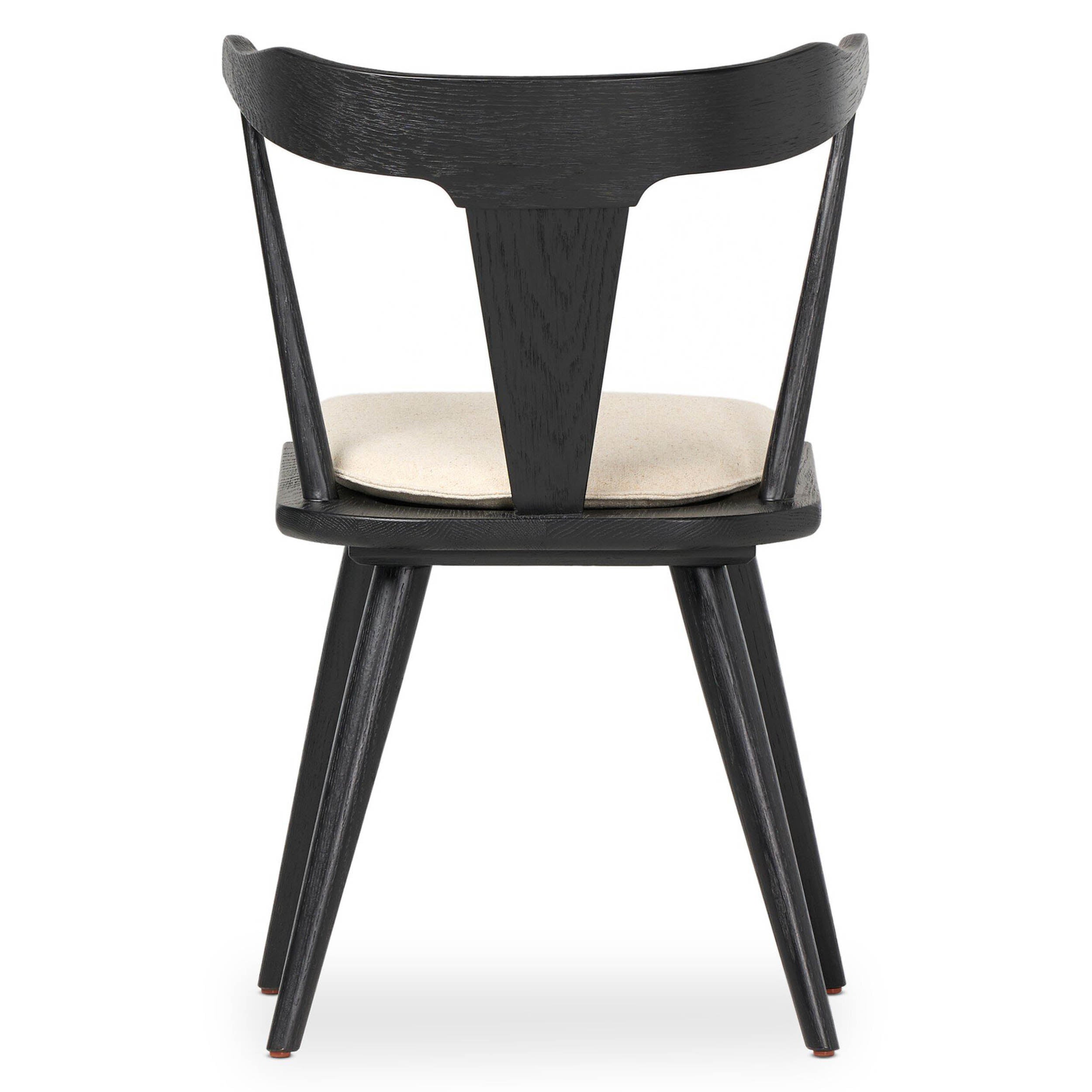 Ripley Dining Chair, Antwerp Natural, Black Oak