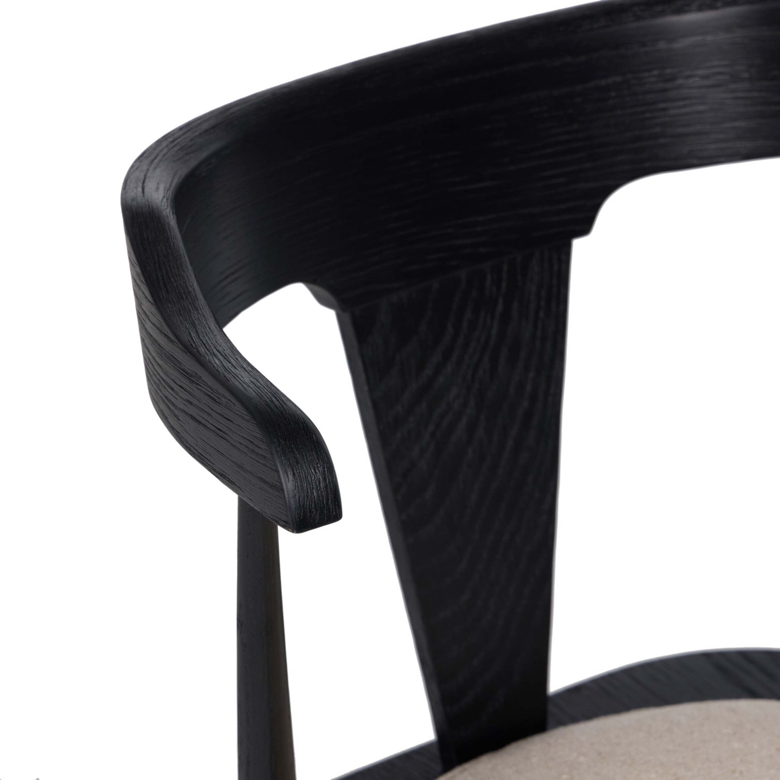 Ripley Bar + Counter Stool, Antwerp Natural, Black Oak
