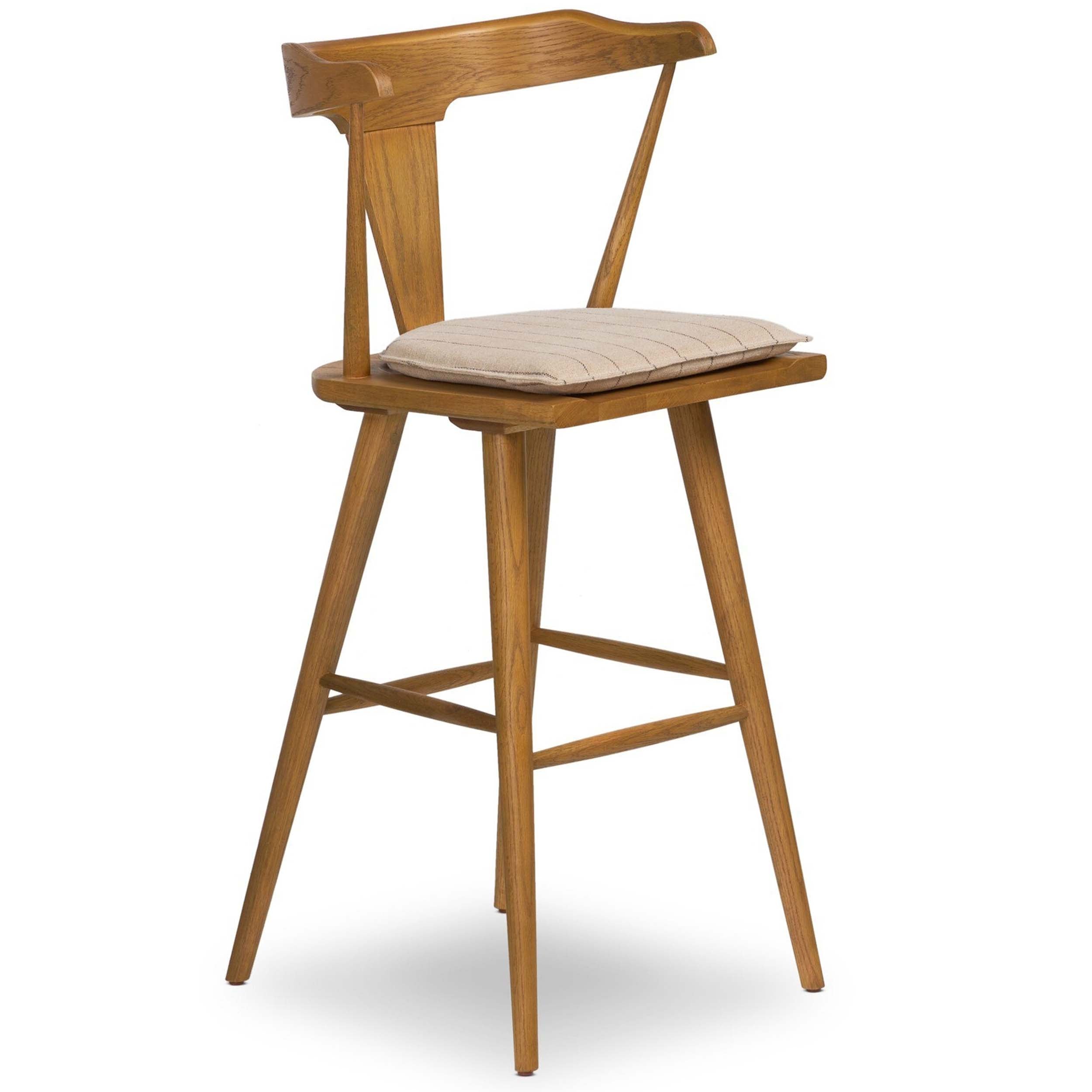 Ripley Bar + Counter Stool, Lavon Flint, Sandy Oak