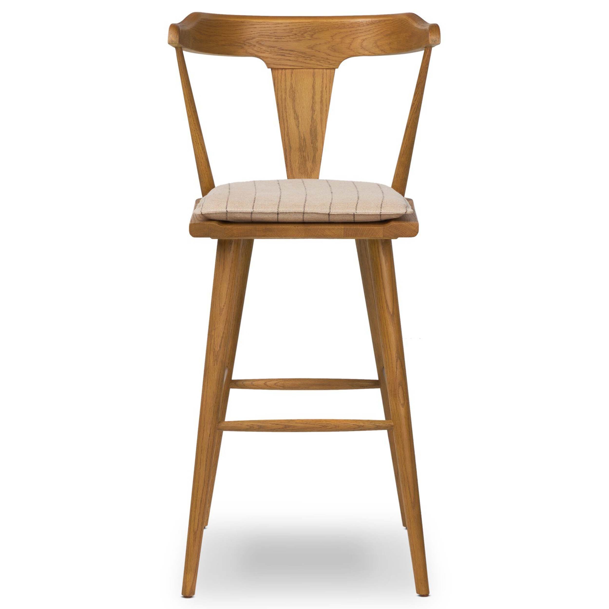 Ripley Bar + Counter Stool, Lavon Flint, Sandy Oak