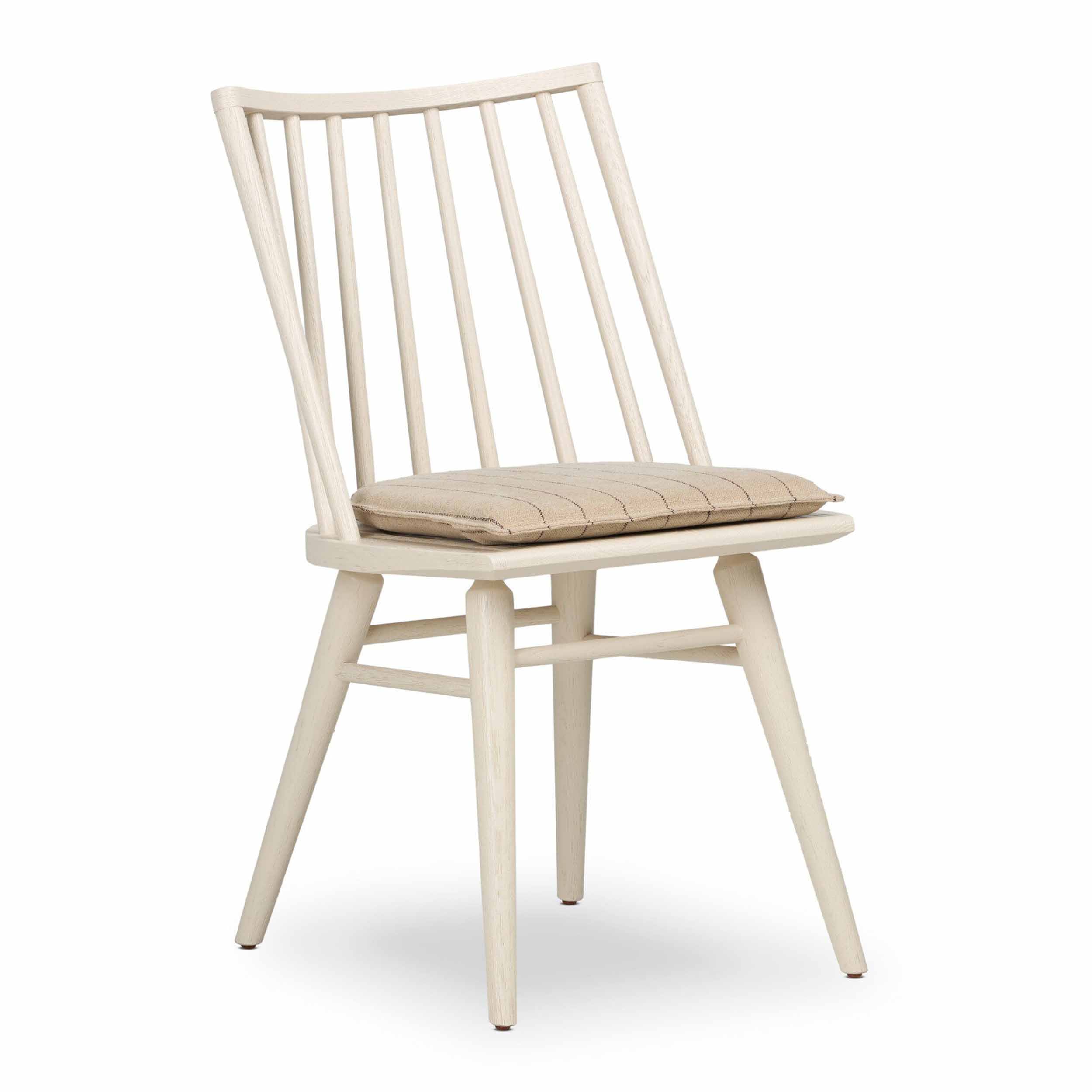 Lewis Windsor Chair, Lavon Flint, Off White