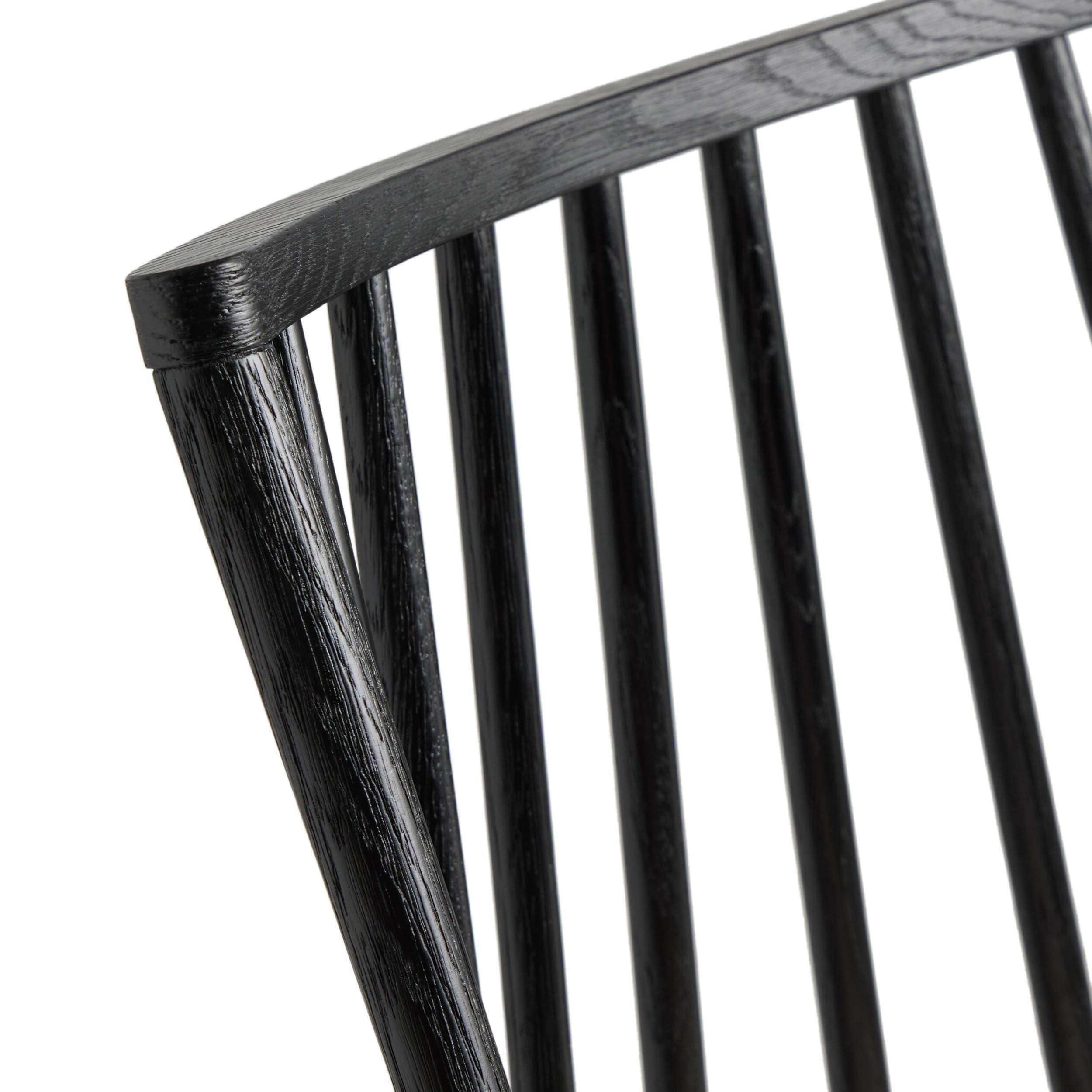 Lewis Windsor Bar + Counter Stool, Antwerp Natural, Black Oak