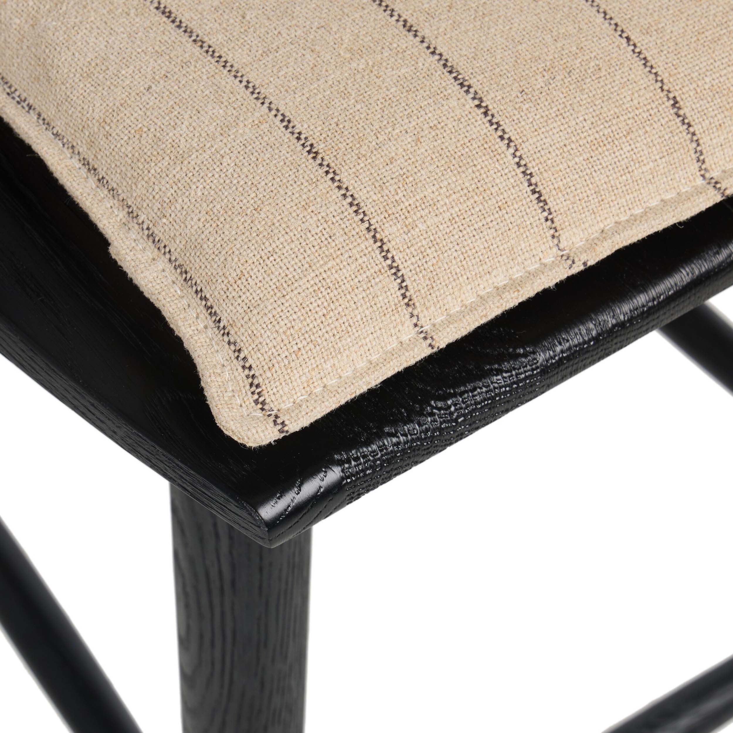 Lewis Windsor Bar + Counter Stool, Lavon Flint, Black Oak