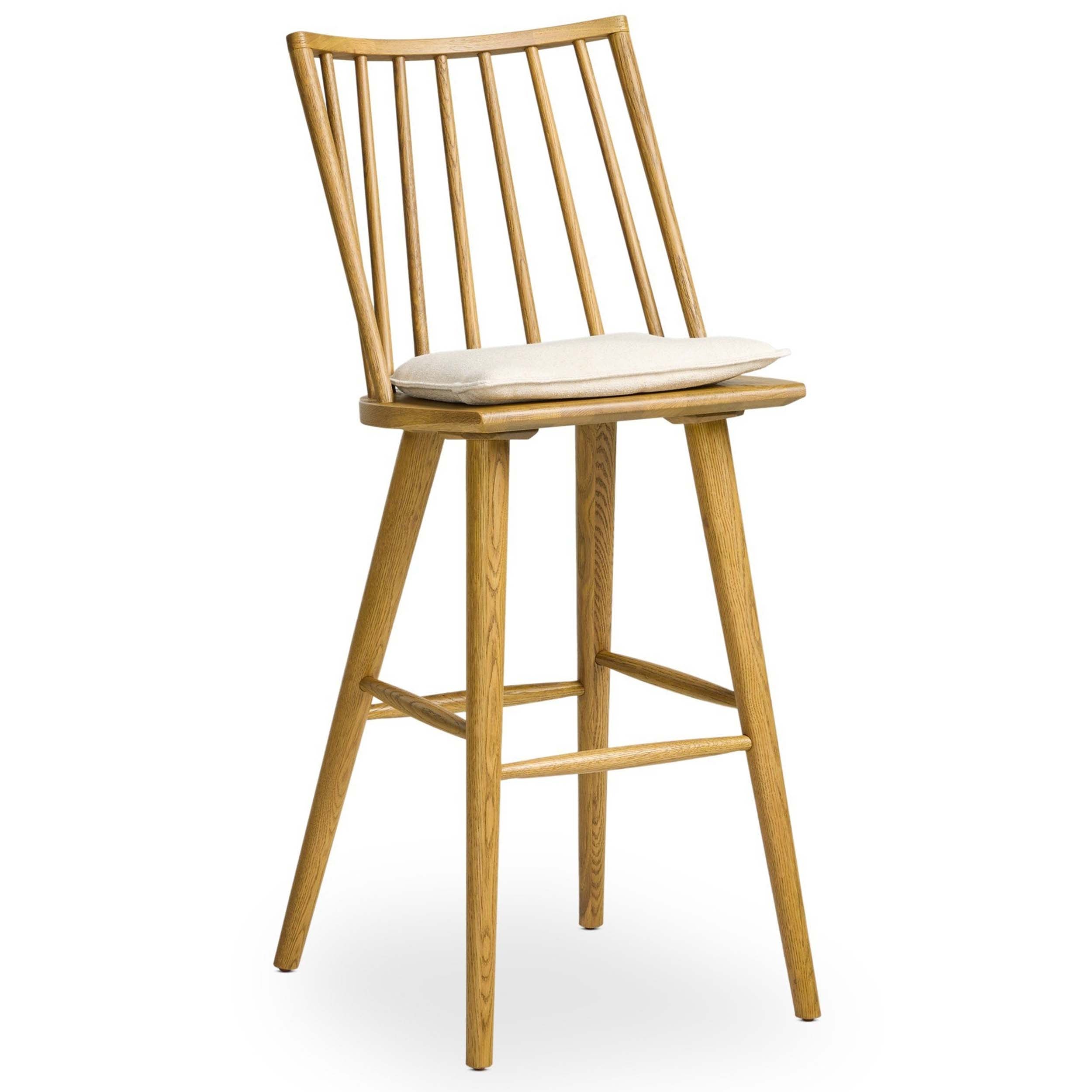 Lewis Windsor Bar + Counter Stool, Antwerp Natural, Sandy Oak
