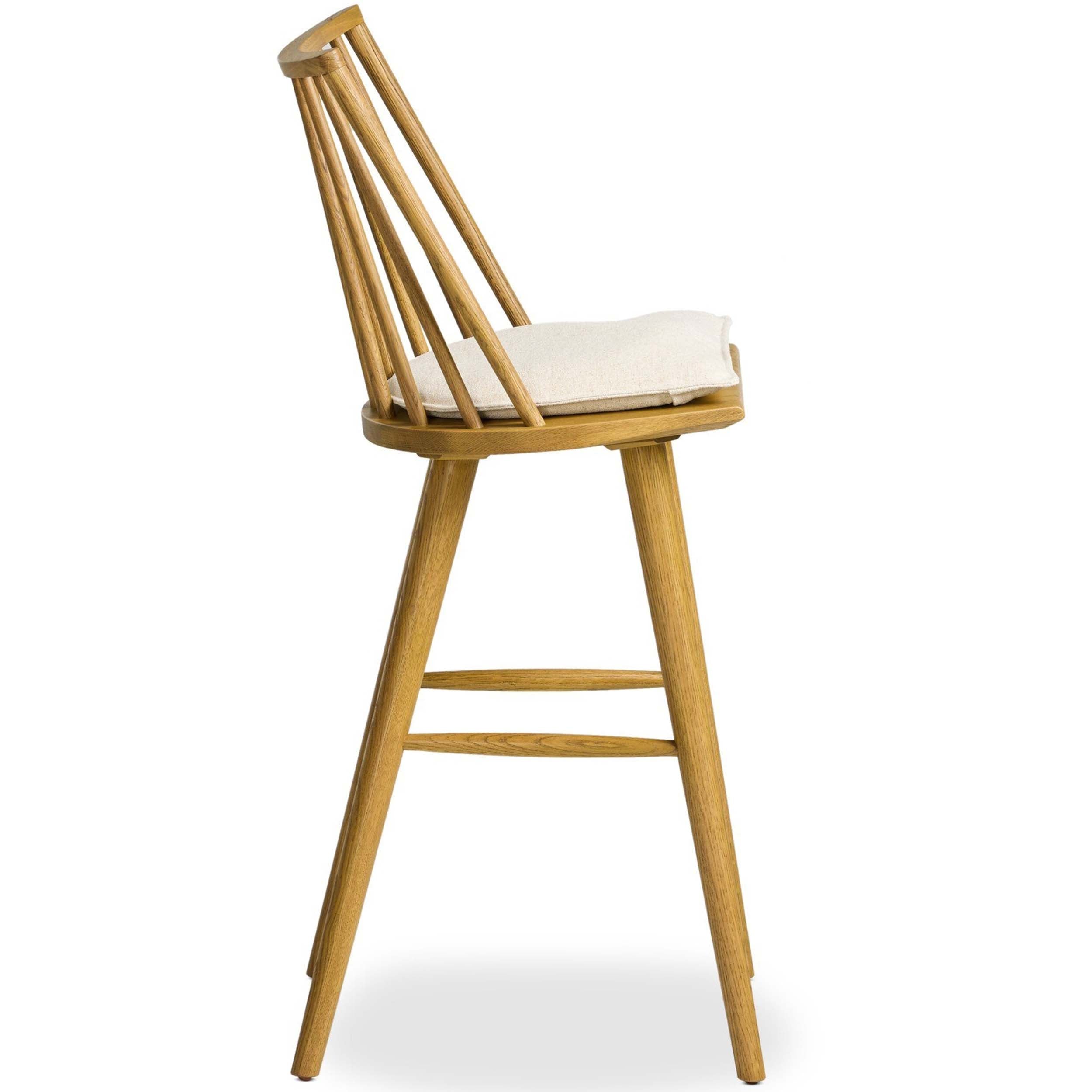 Lewis Windsor Bar + Counter Stool, Antwerp Natural, Sandy Oak
