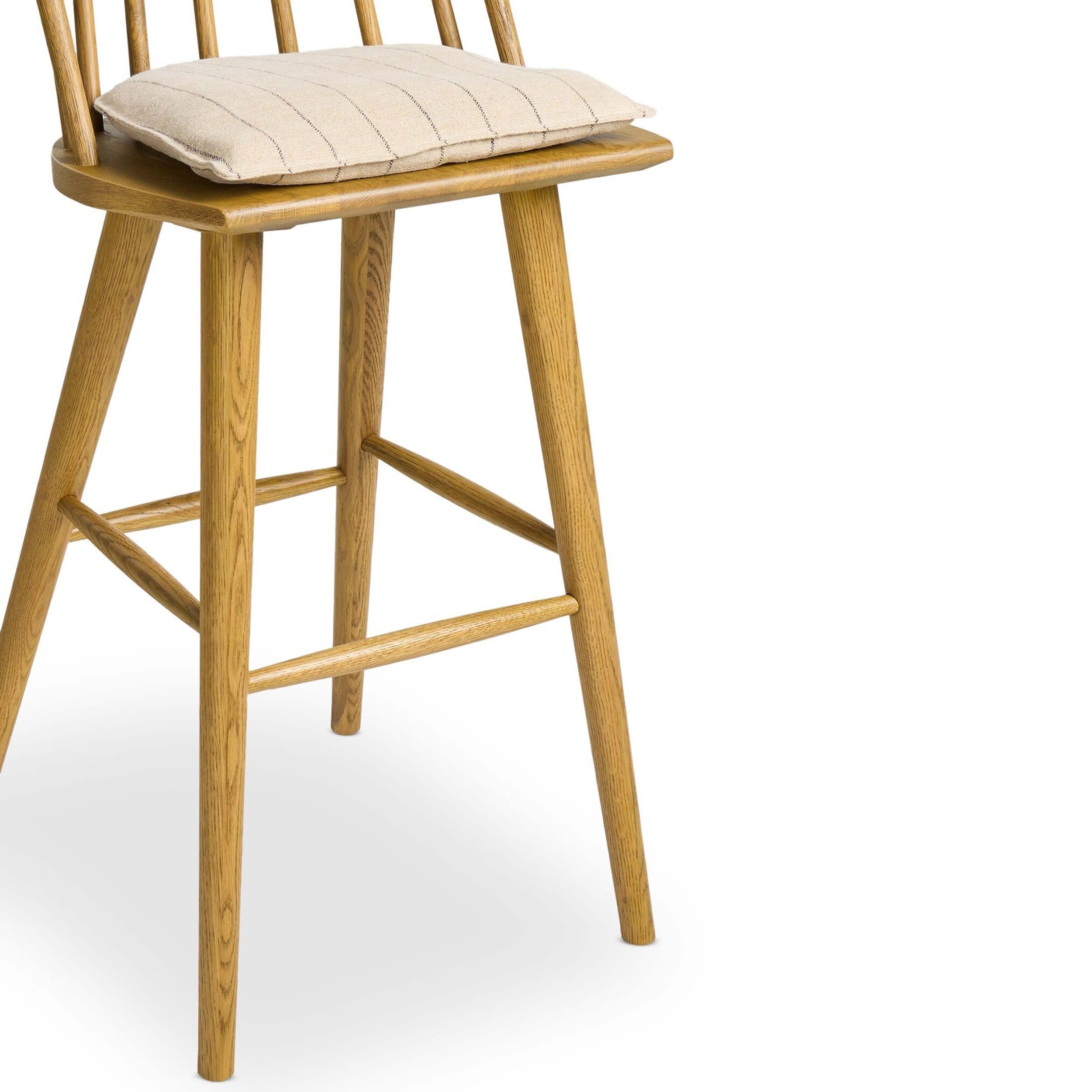 Lewis Windsor Bar + Counter Stool, Lavon Flint, Sandy Oak