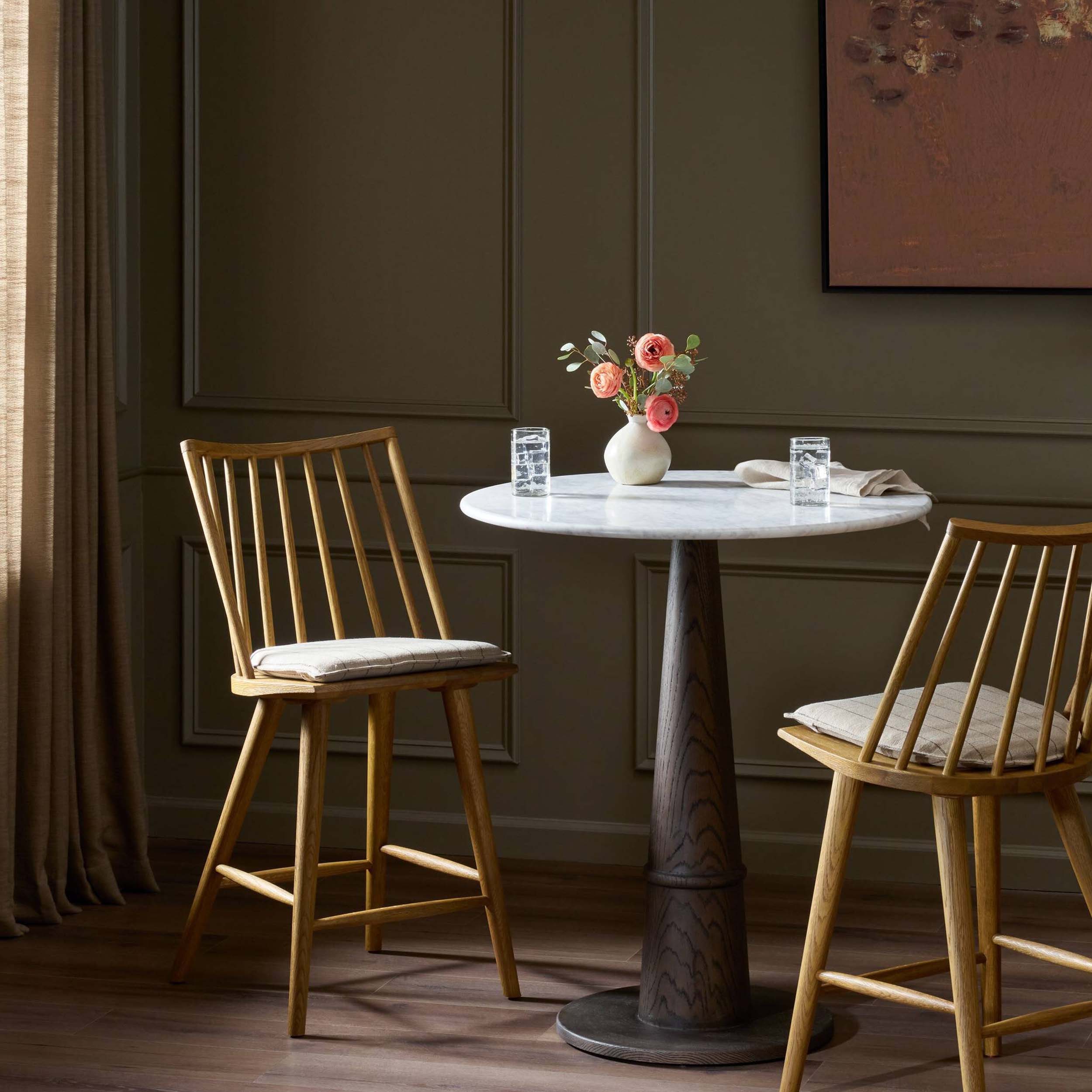 Lewis Windsor Bar + Counter Stool, Lavon Flint, Sandy Oak